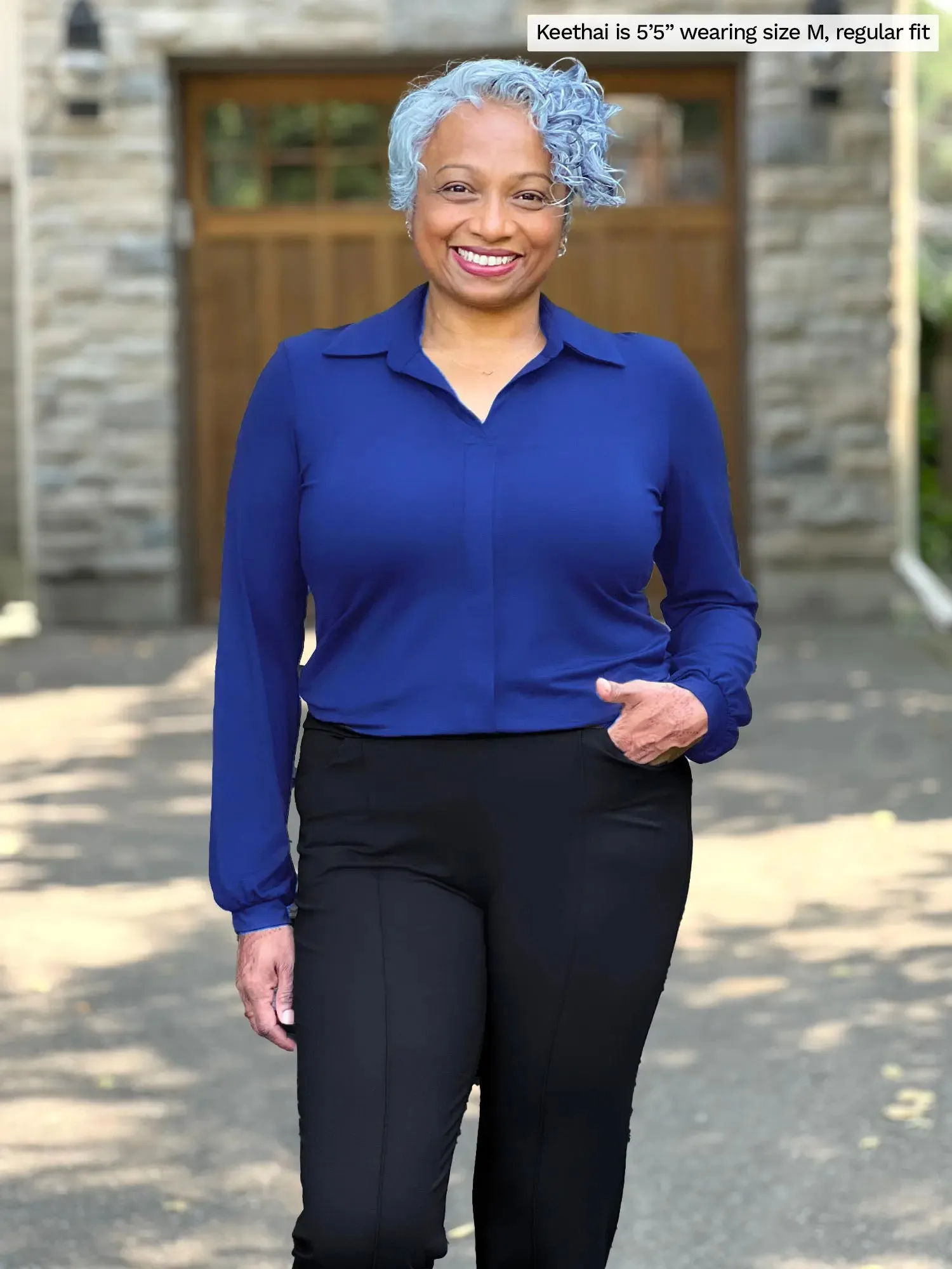 Lucia collared shirt sold by Miik product image thumbnail 3
