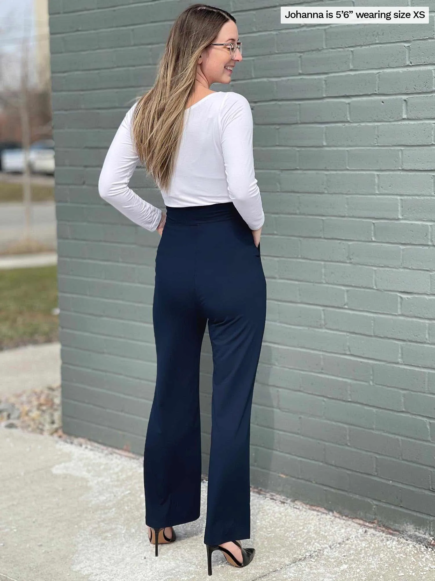 Reed high waisted pant with pockets sold by Miik product image thumbnail 5