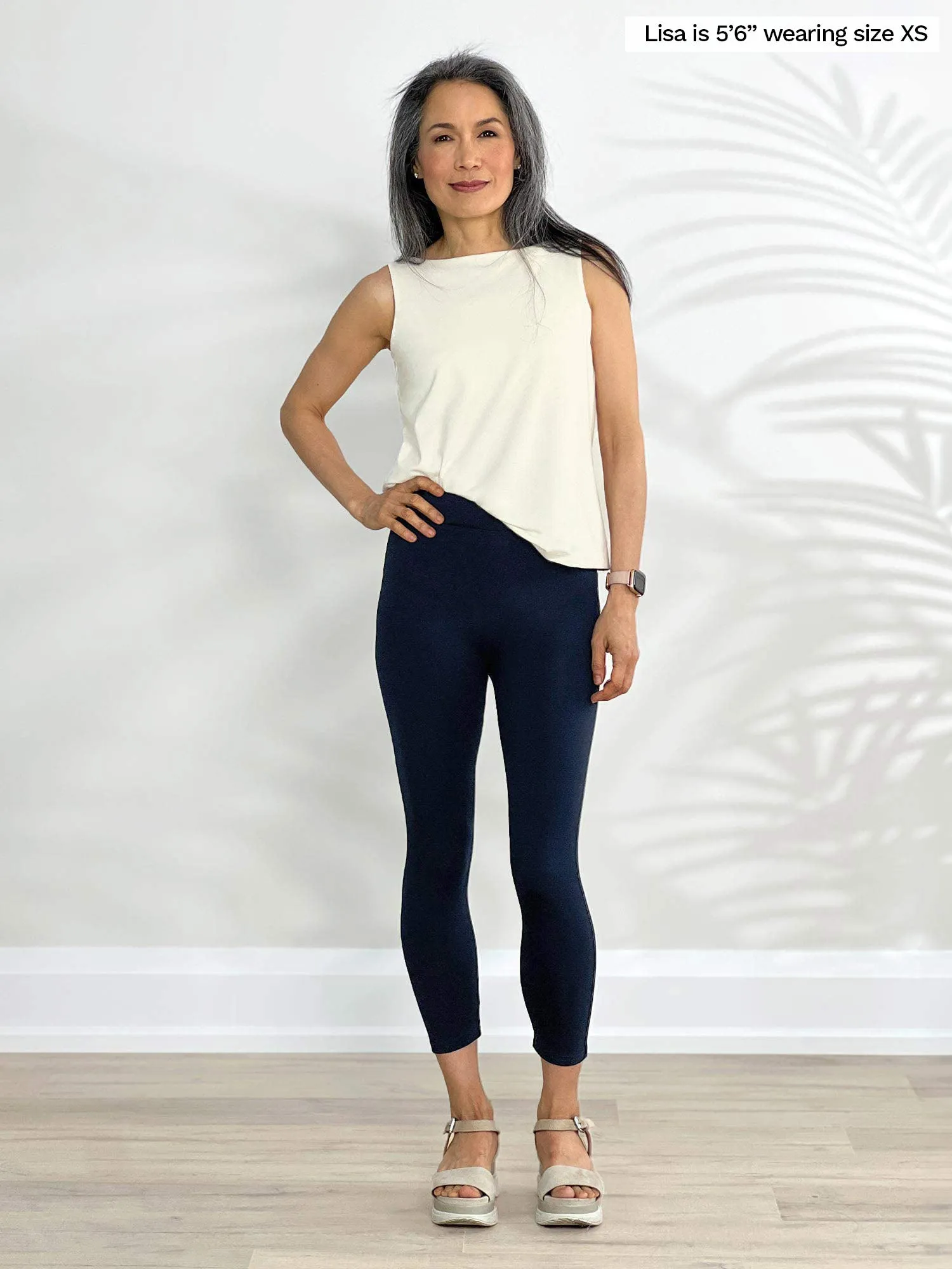 Lucy mid-rise capri legging sold by Miik product image thumbnail 5