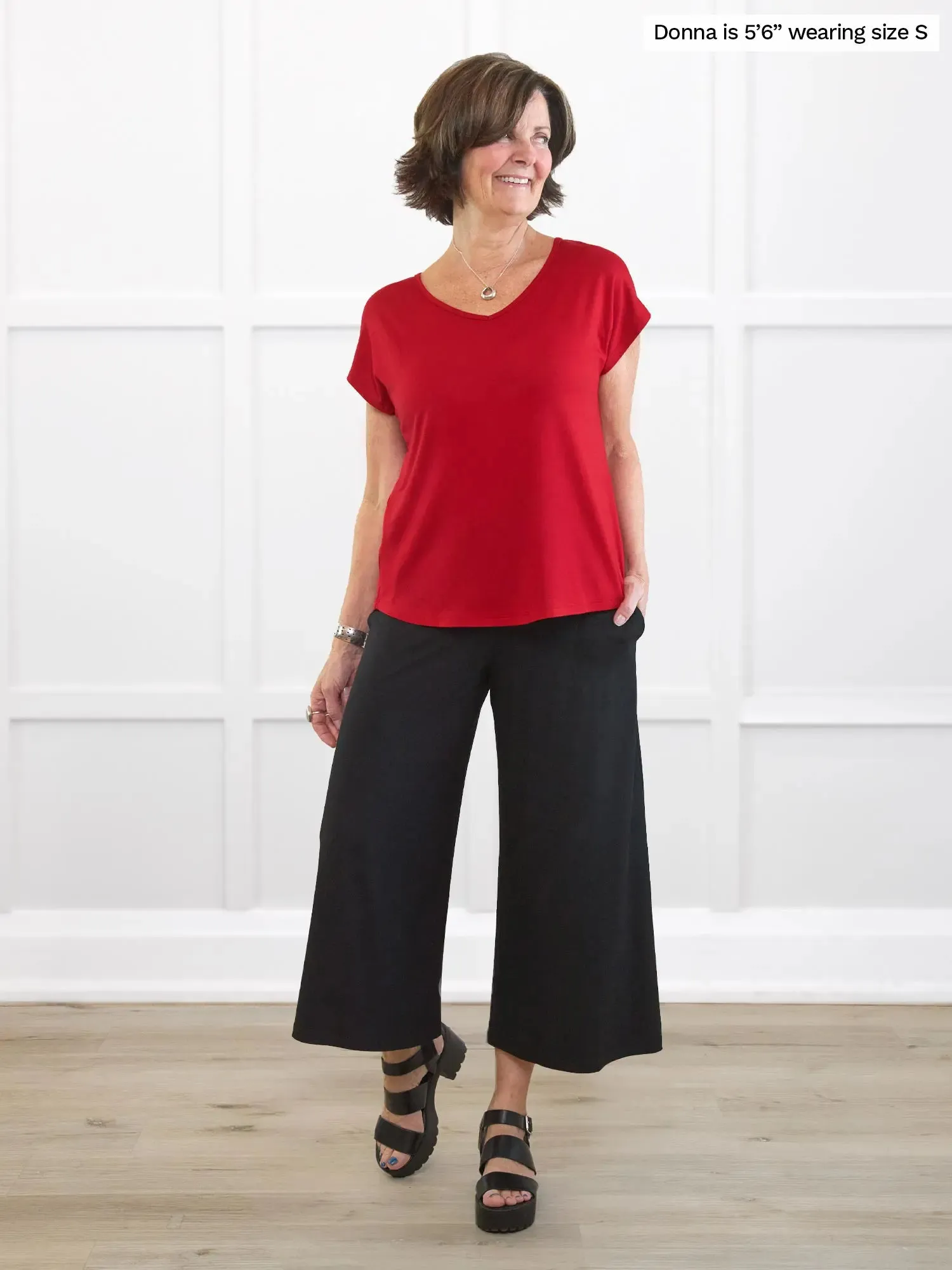 Valencia capri palazzo pocket pant sold by Miik product image thumbnail 2