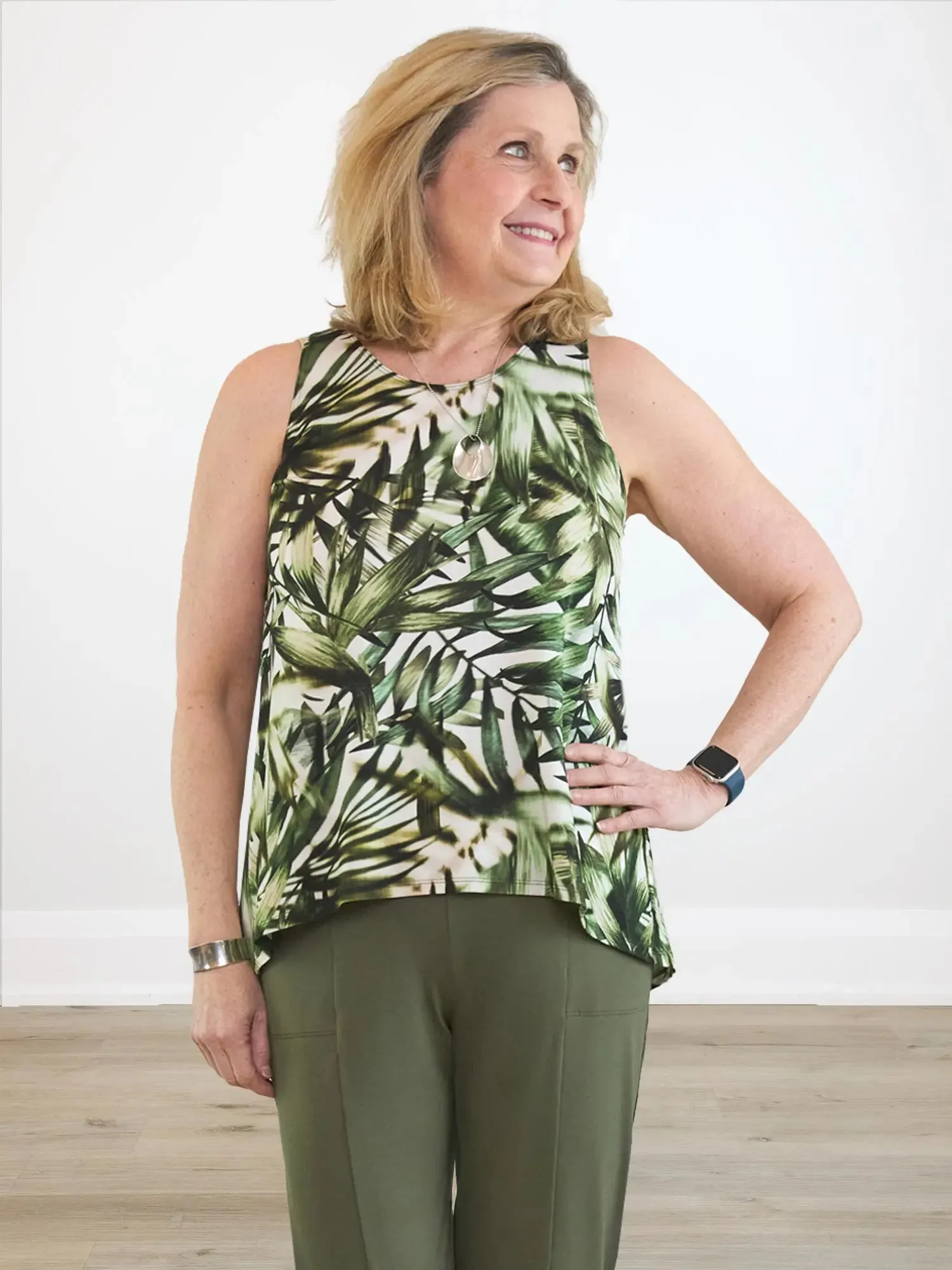 Eliana high-low tank top sold by Miik