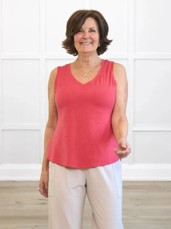 Jules v-neck sleeveless top - 30% OFF FABRIC IRREGULARITIES sold by Miik