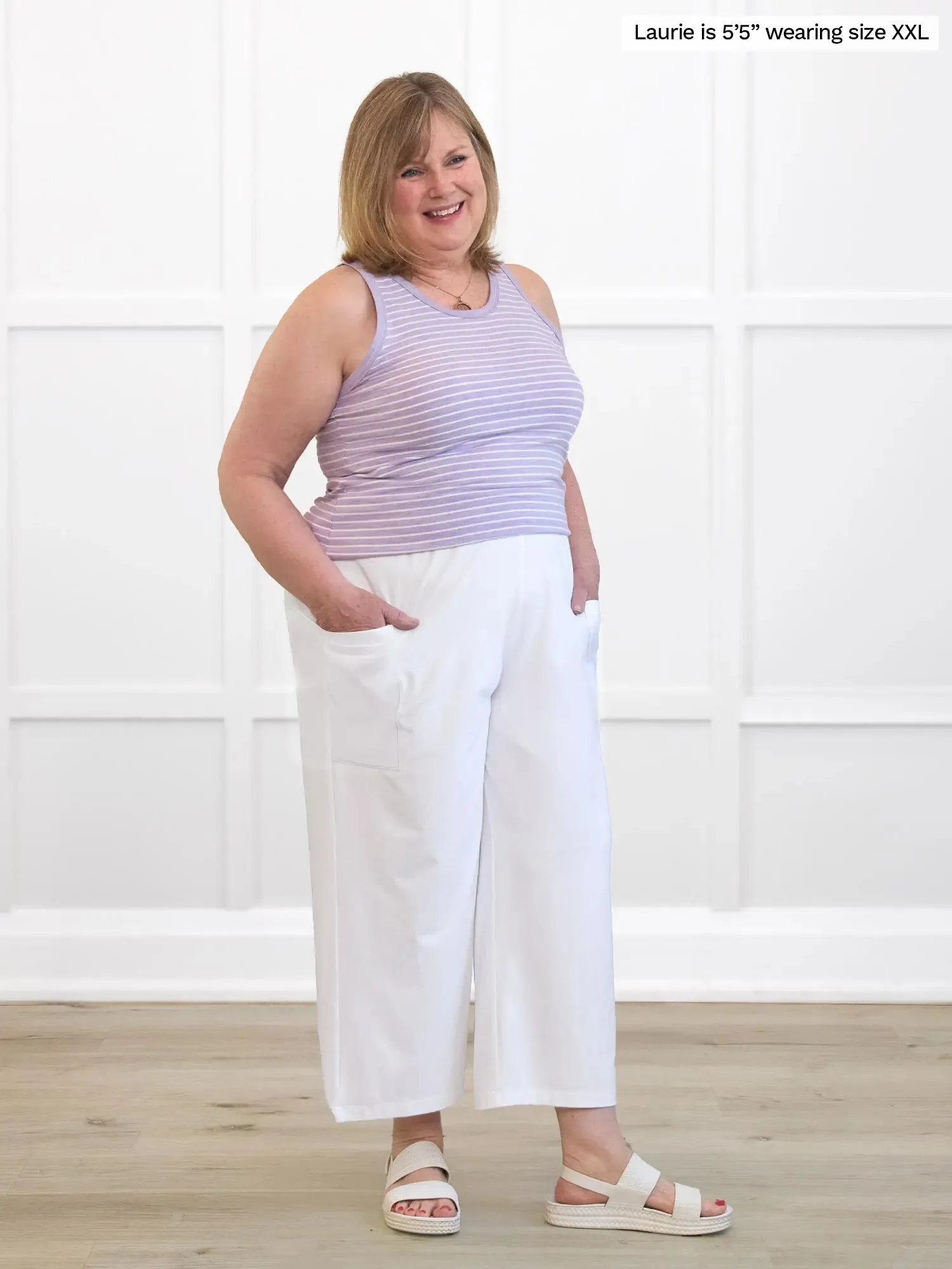 Merritt wide leg lounge capri pant - FINAL SALE sold by Miik product image thumbnail 4