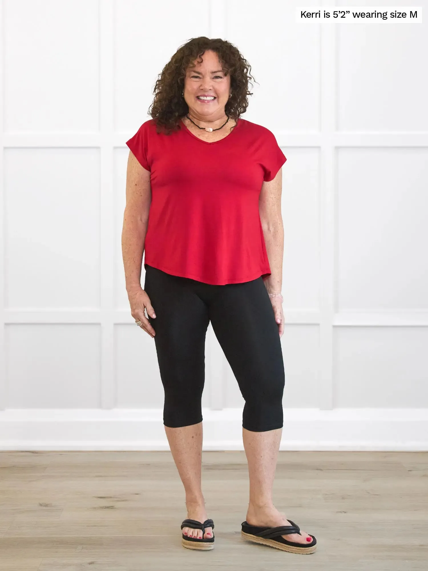 Kaede high waisted knee-length legging sold by Miik product image thumbnail 4