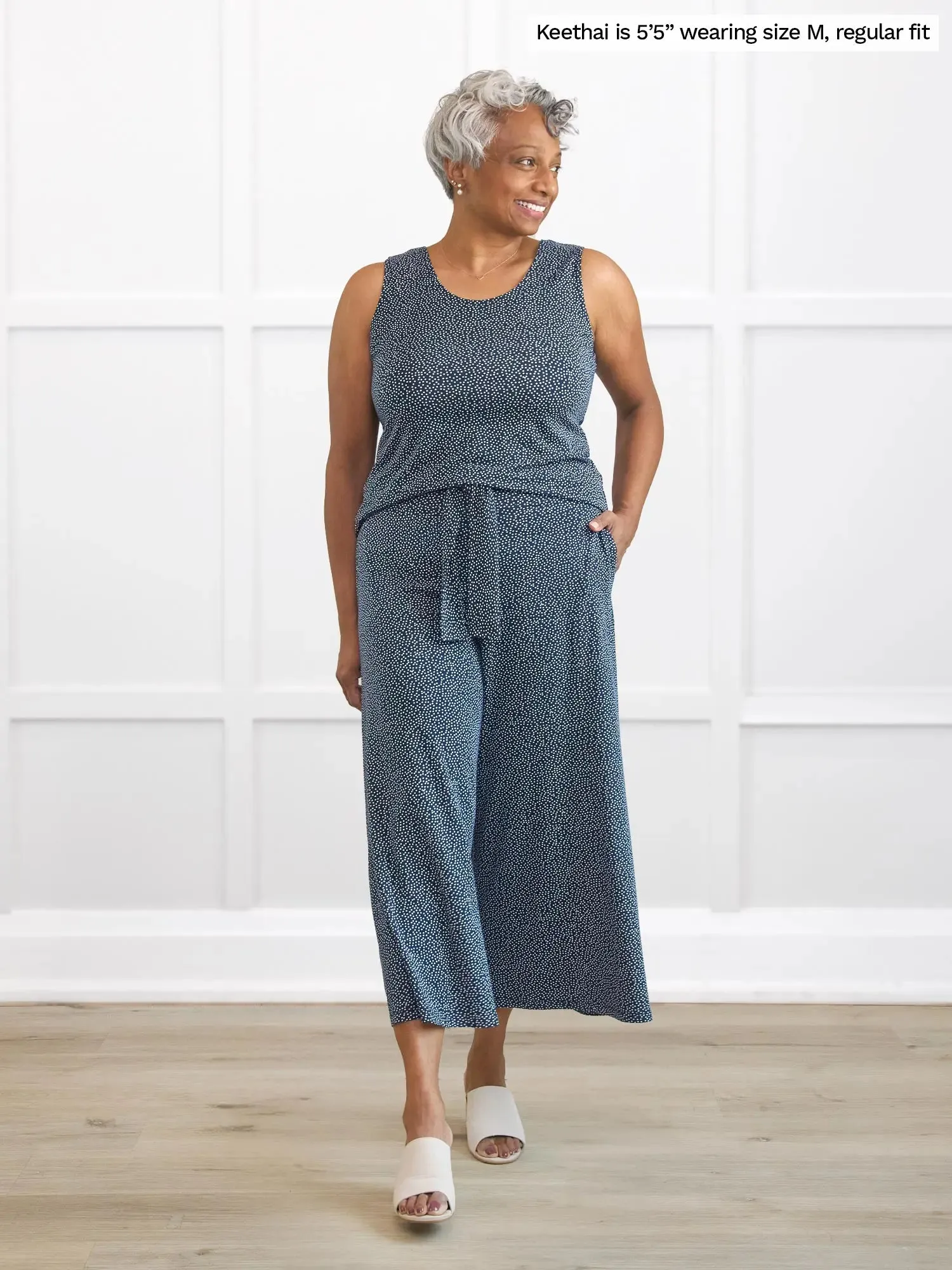 Kavita open-back capri jumpsuit sold by Miik product image thumbnail 3