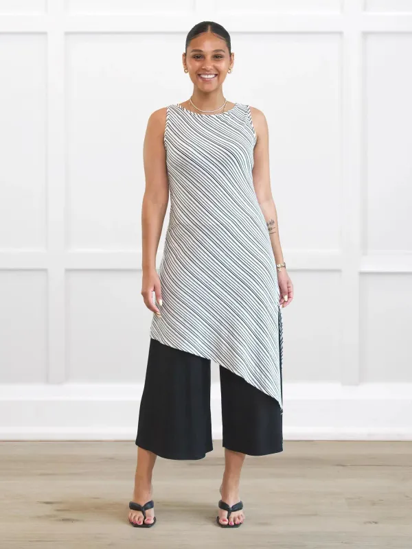 Rika reversible neckline asymmetrical tunic - FINAL SALE sold by Miik