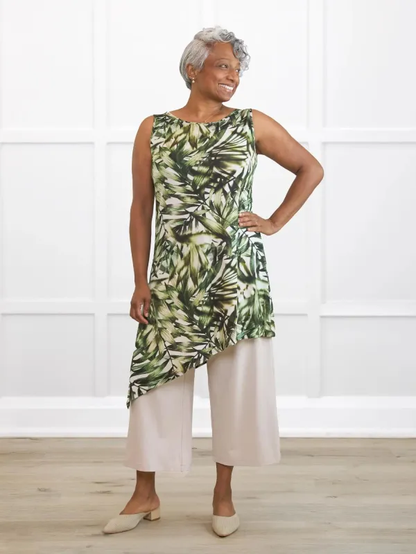 Val reversible neckline asymmetrical tunic - FINAL SALE sold by Miik