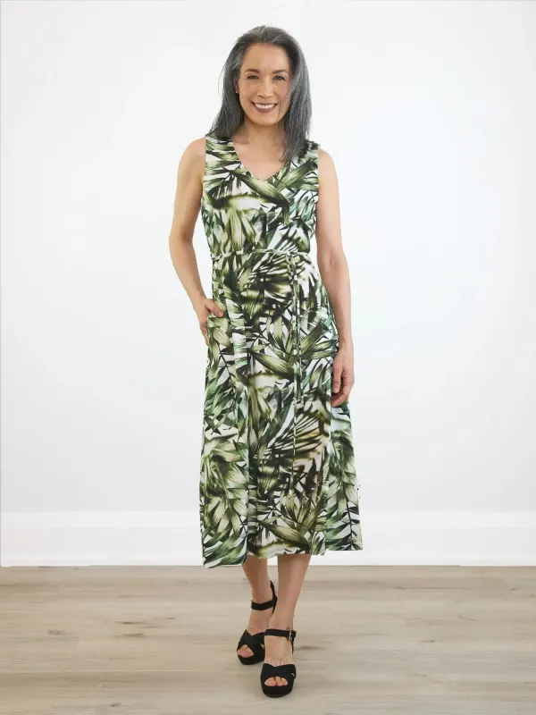 [70% OFF] Margot v-neck midi dress with pockets [FLAWED] FINAL SALE sold by Miik