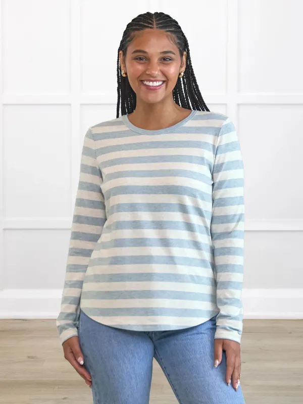 Ronnie long sleeve crewneck tee sold by Miik