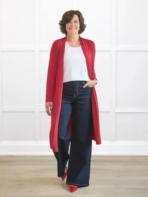 Willa lightweight knit duster cardigan sold by Miik