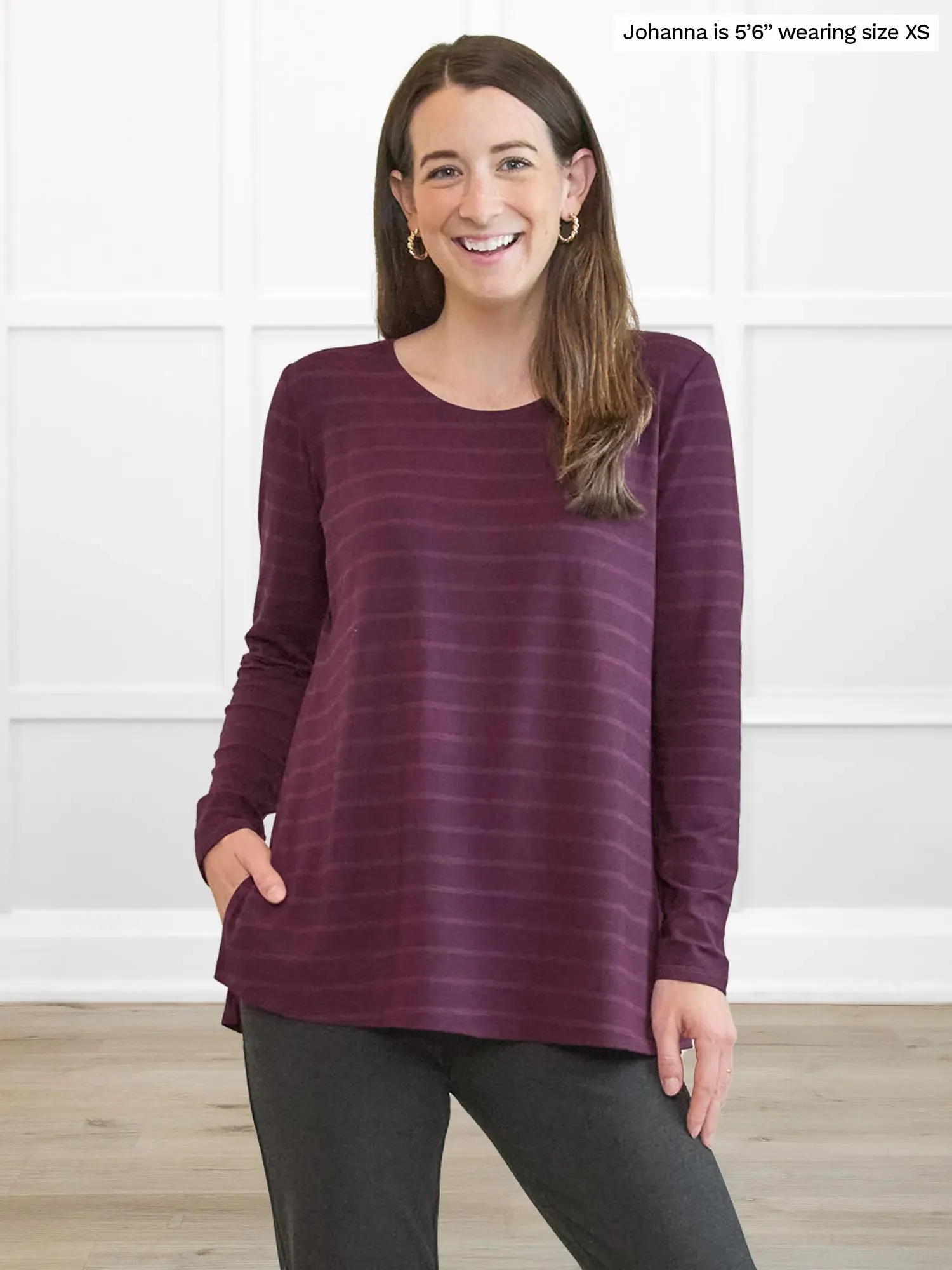 Janine scoop neck long sleeve top sold by Miik product image thumbnail 2