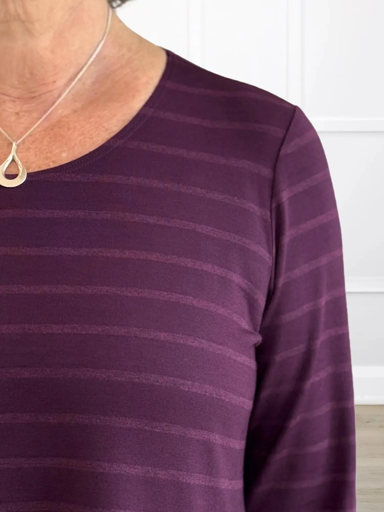 Janine scoop neck long sleeve top sold by Miik product image thumbnail 4