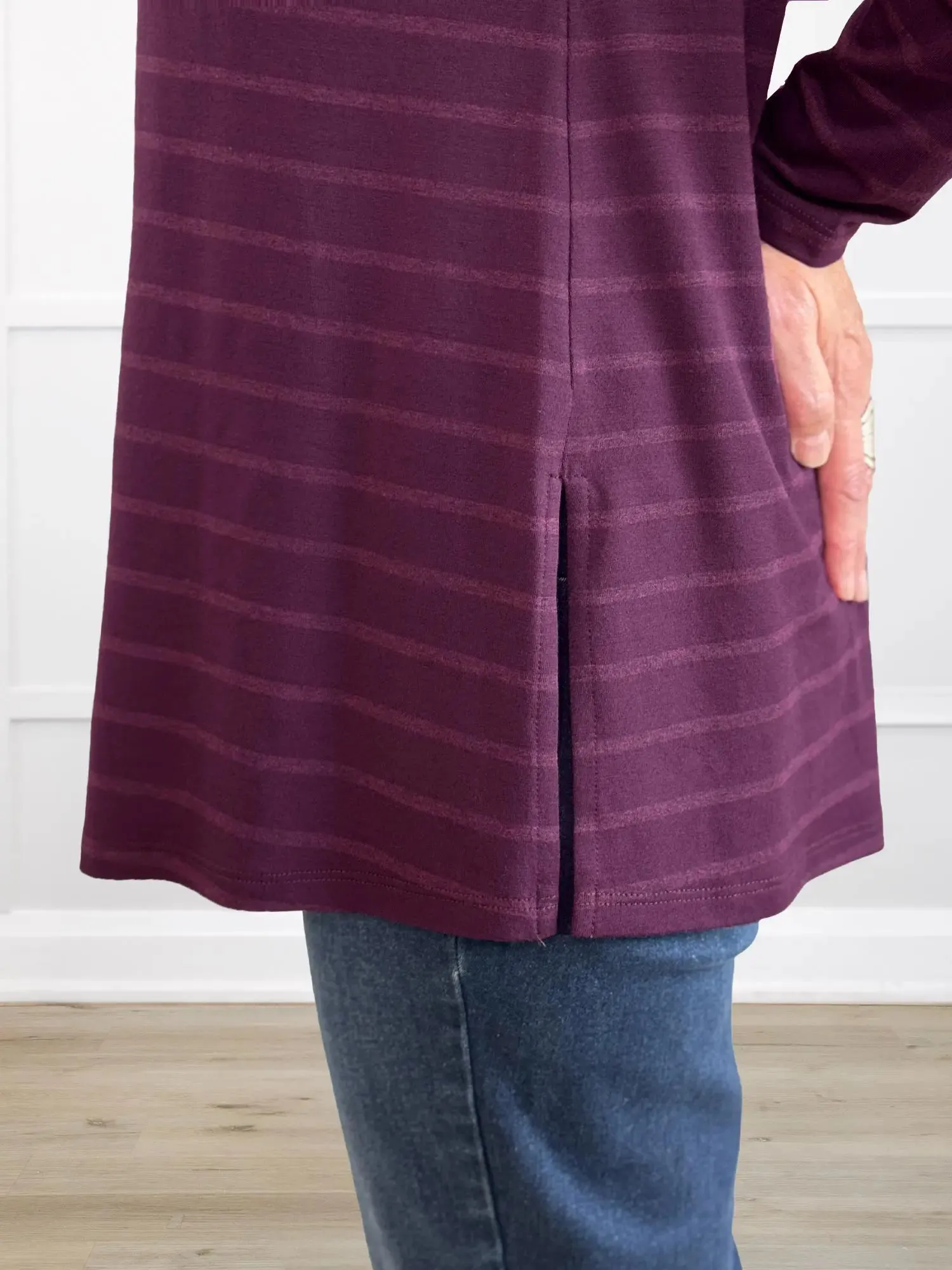 Janine scoop neck long sleeve top sold by Miik product image thumbnail 5