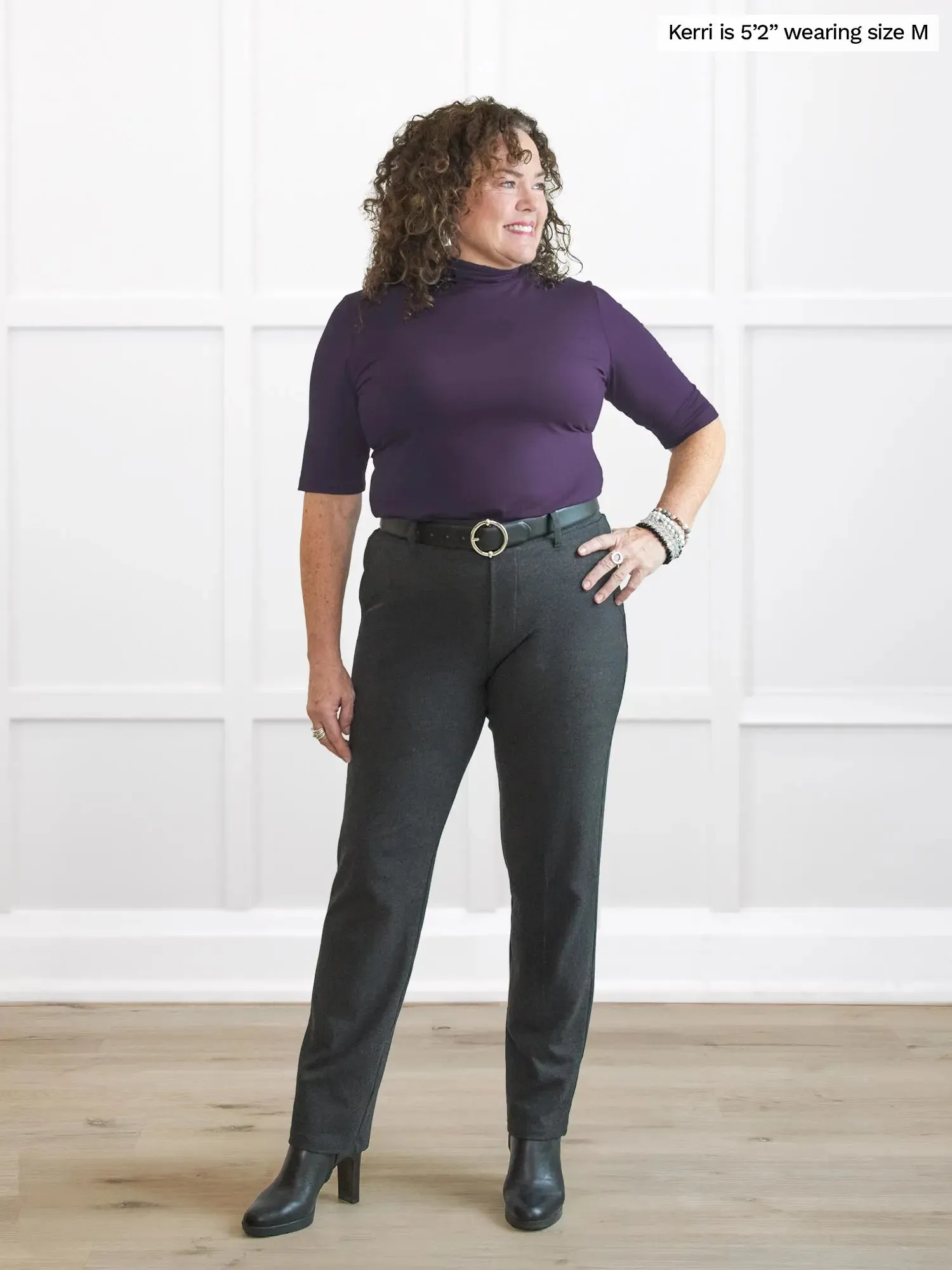 Halima half sleeve turtleneck top sold by Miik product image thumbnail 4