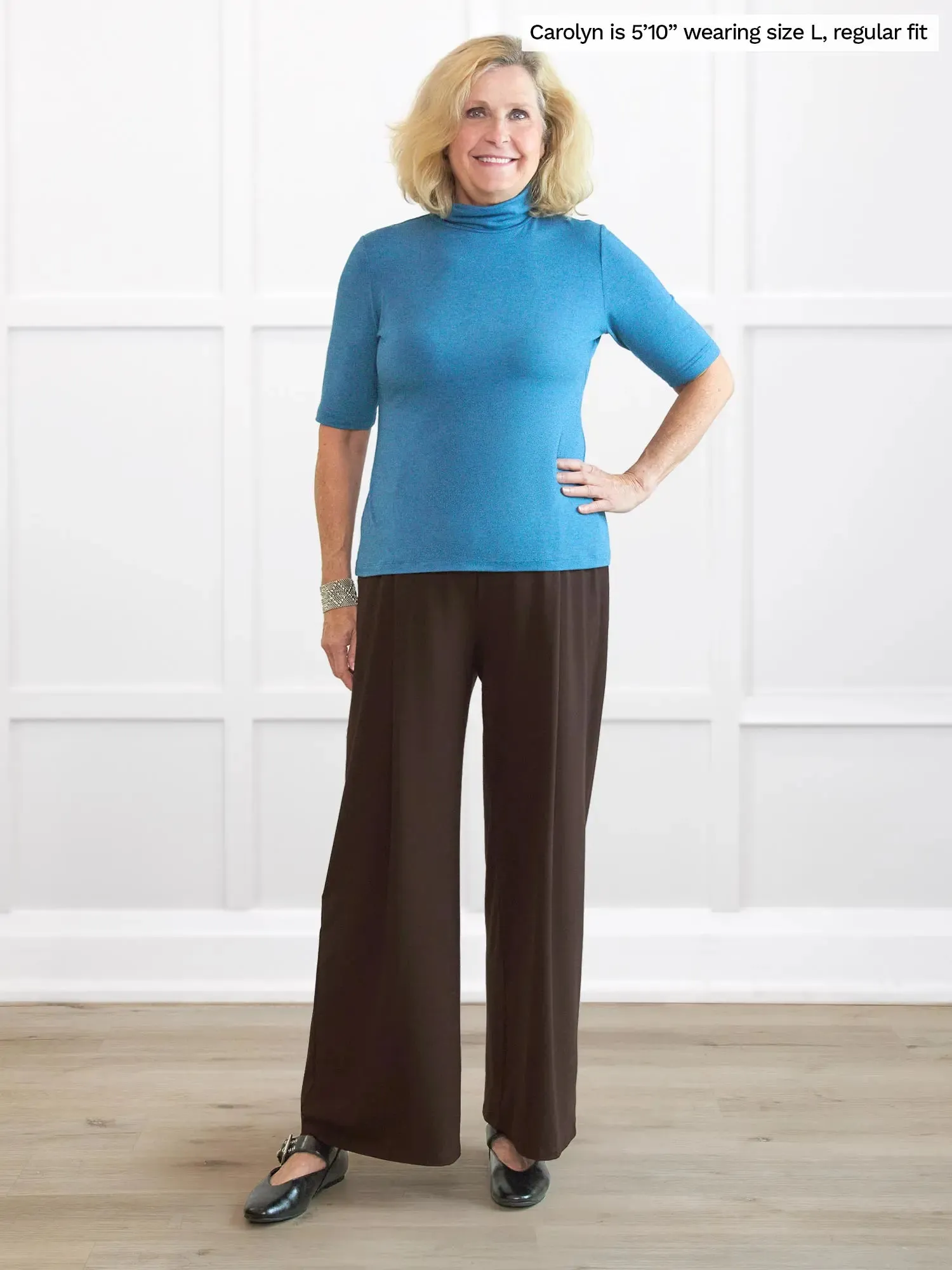 Lara high waisted wide leg pleated pant sold by Miik product image thumbnail 3