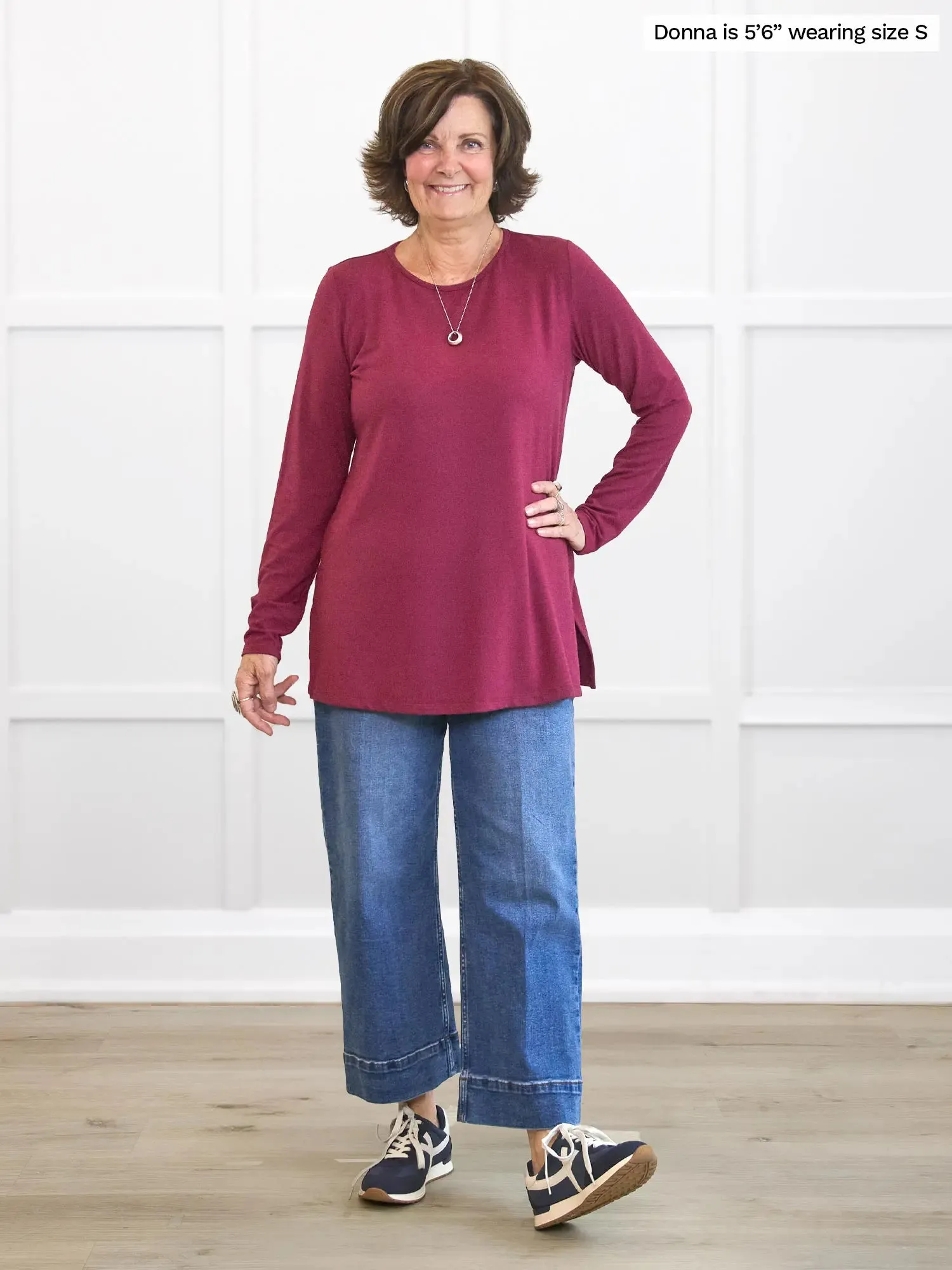 Teona long sleeve relaxed top sold by Miik product image thumbnail 3