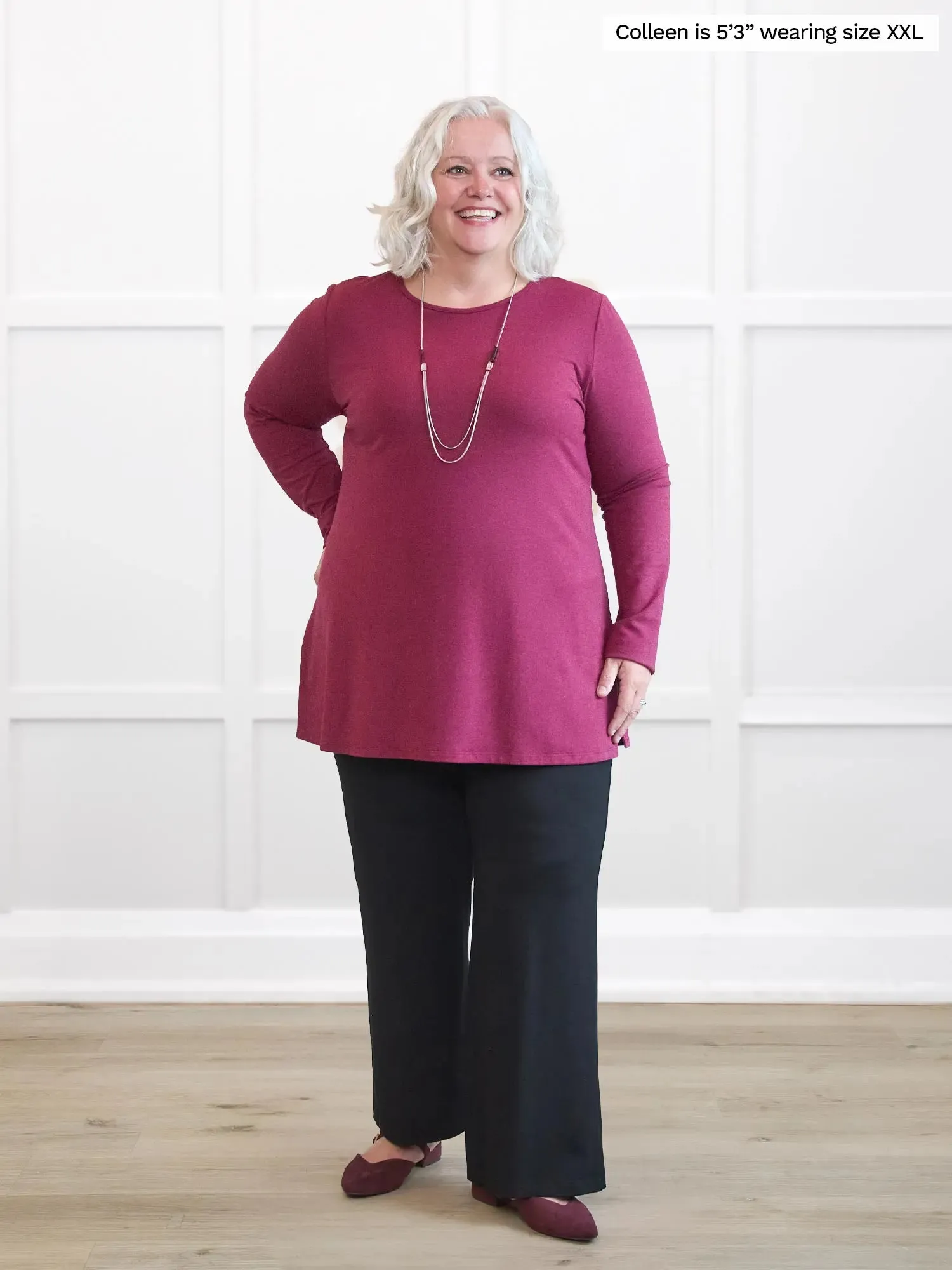 Teona long sleeve relaxed top sold by Miik product image thumbnail 2