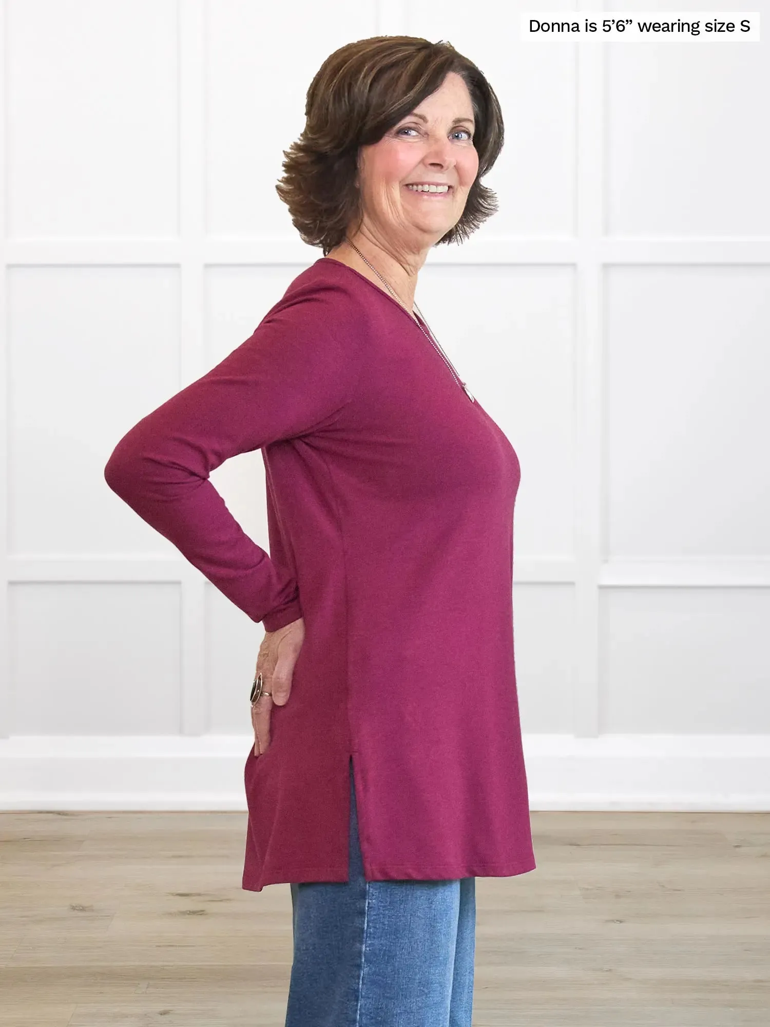 Teona long sleeve relaxed top sold by Miik product image thumbnail 4
