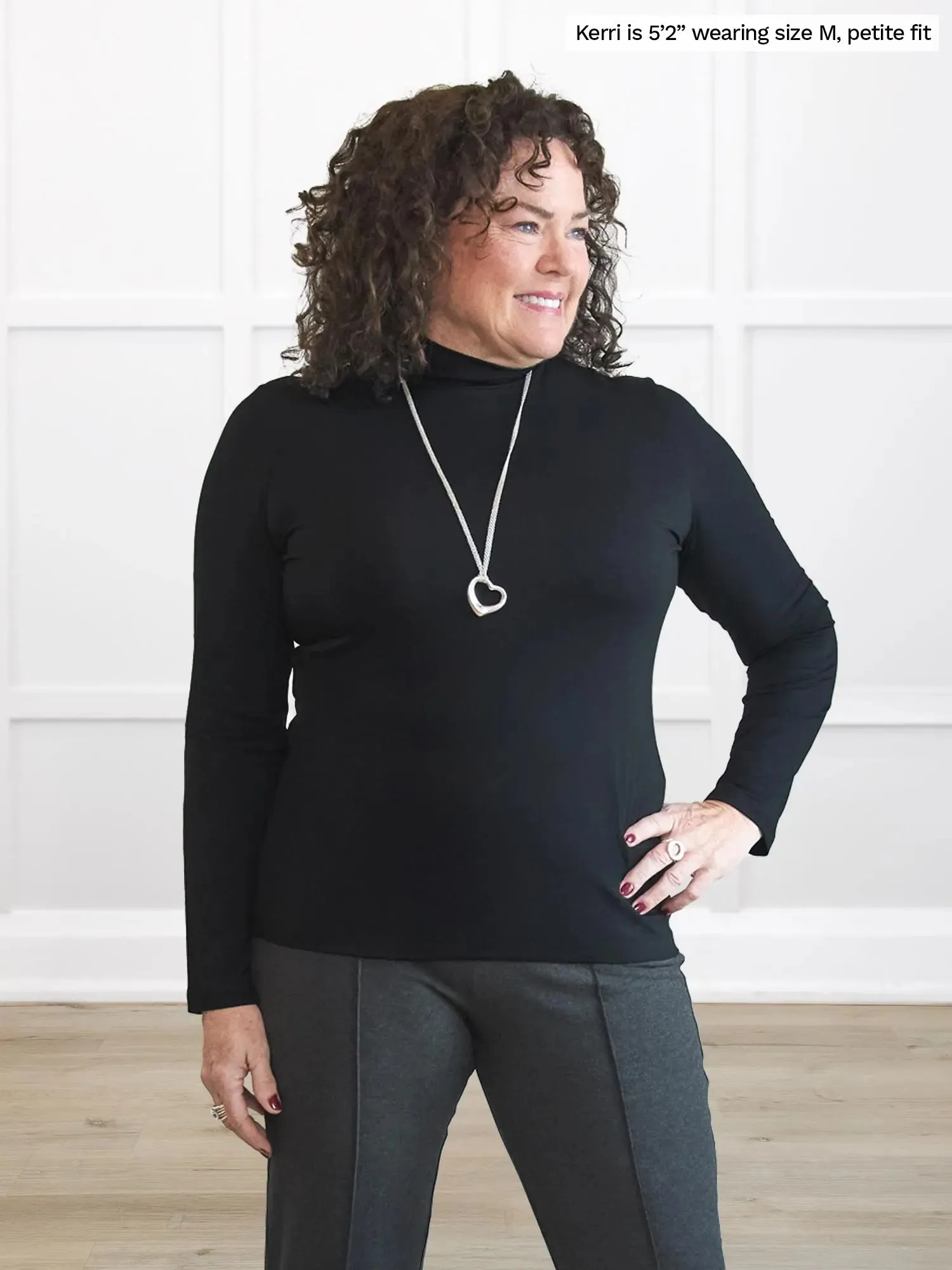 Liana mockneck long sleeve top sold by Miik product image thumbnail 3