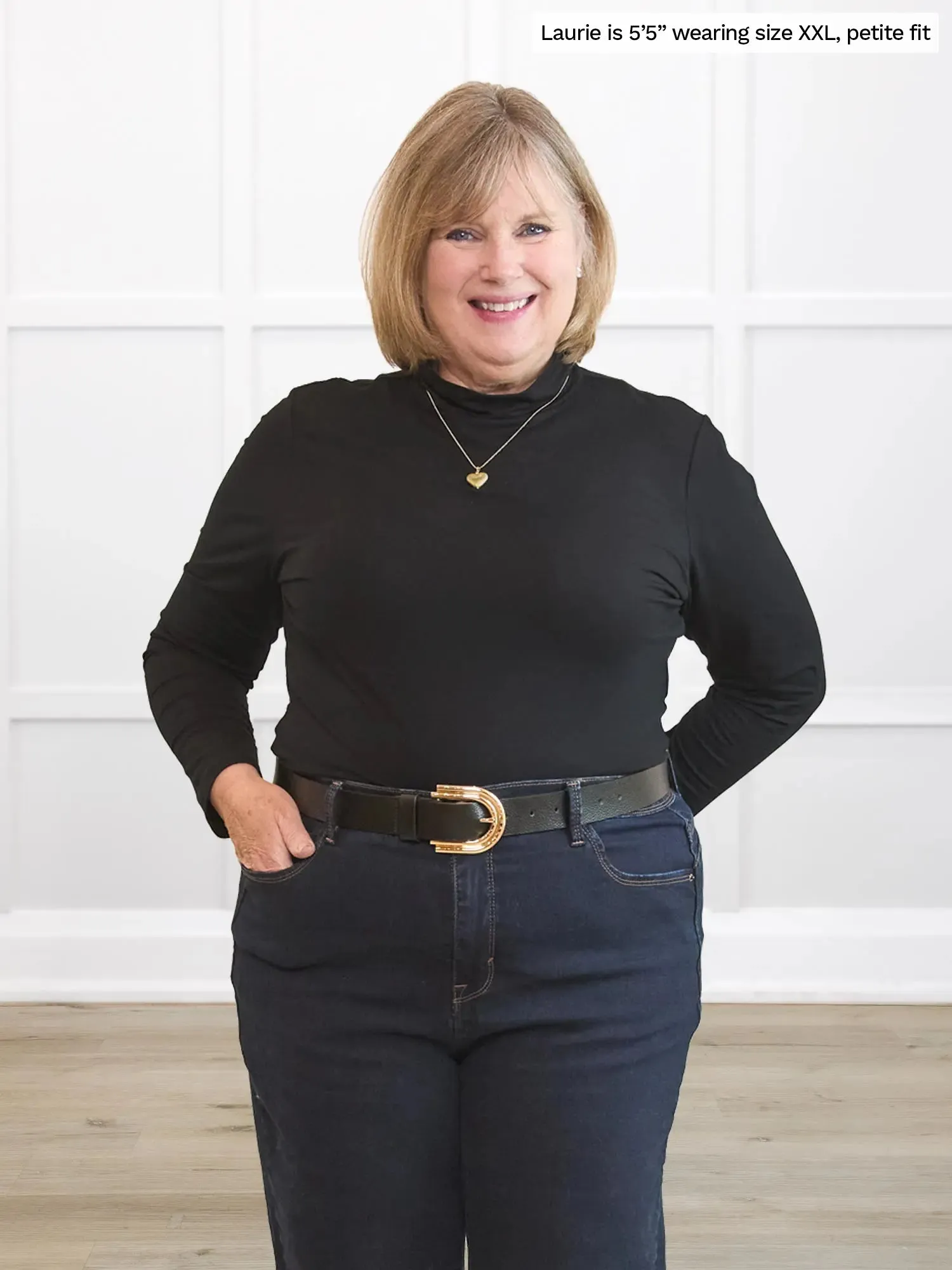Liana mockneck long sleeve top sold by Miik product image thumbnail 2