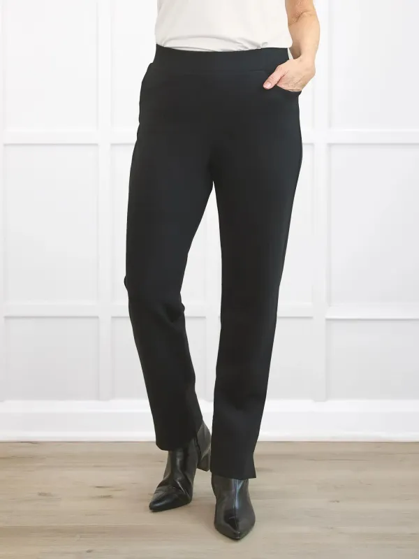Palermo straight leg ponte dress pant sold by Miik