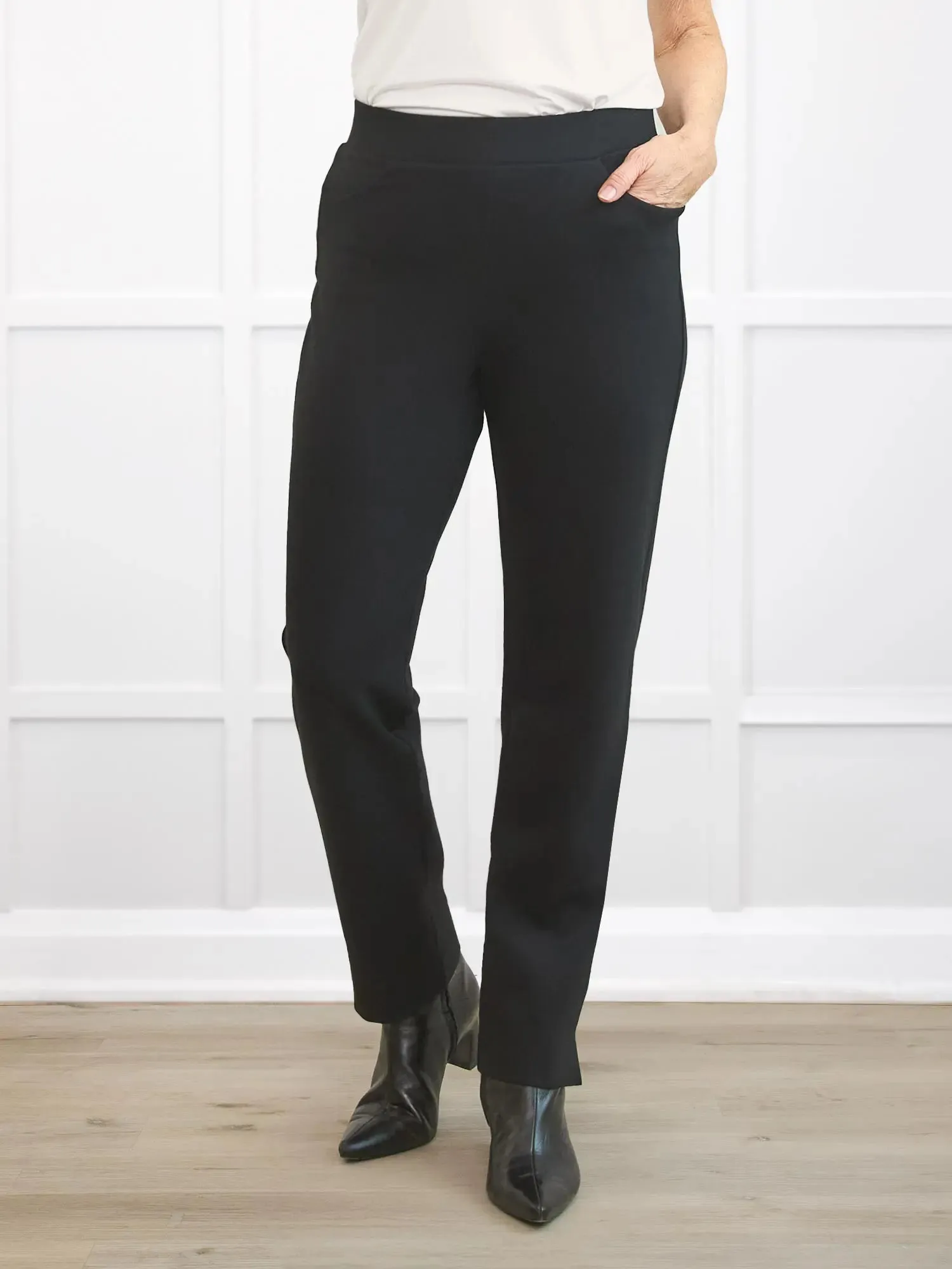 Palermo straight leg ponte dress pant - FINAL SALE sold by Miik