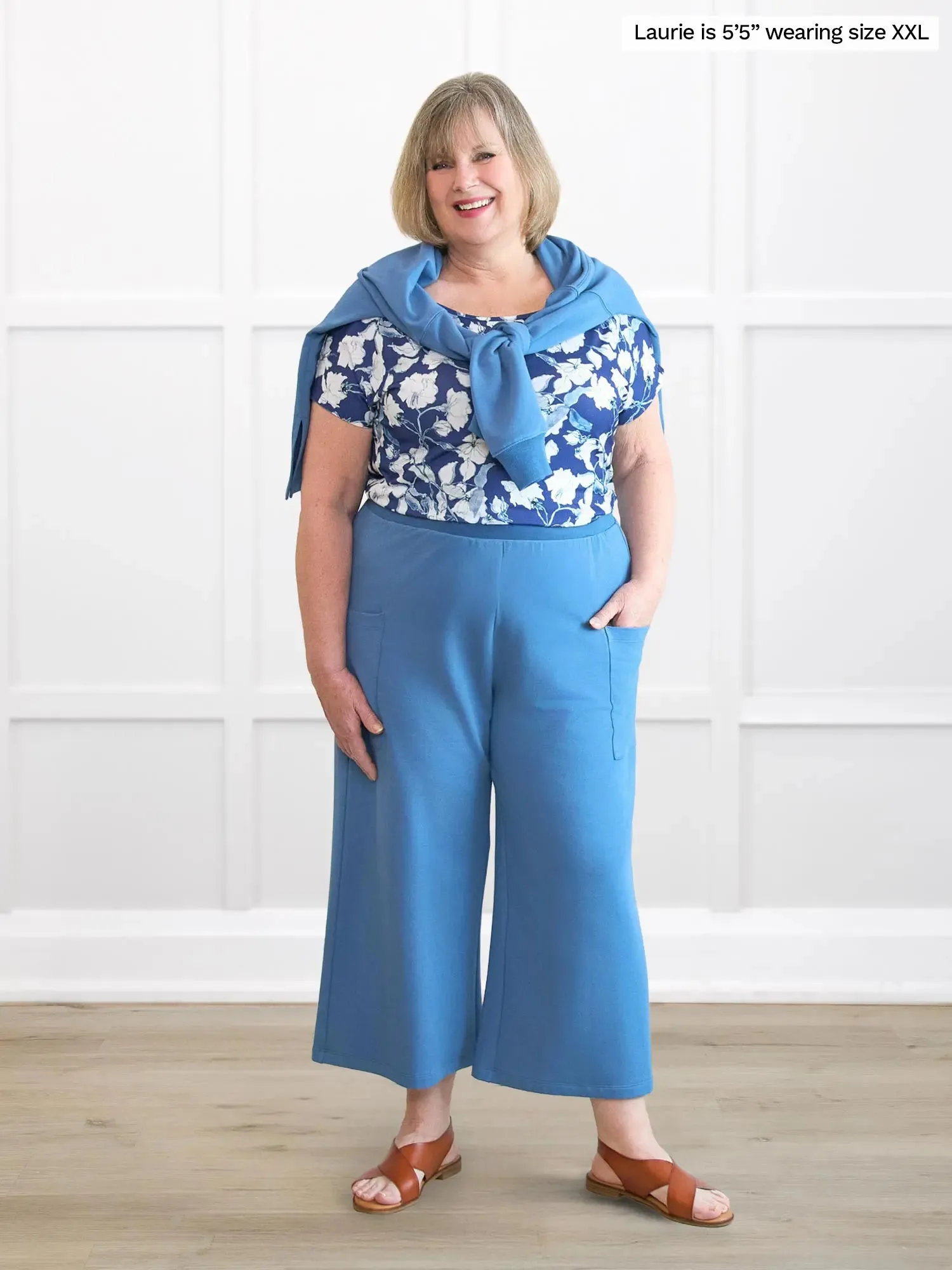 Sachi wide leg lounge capri pant sold by Miik product image thumbnail 4