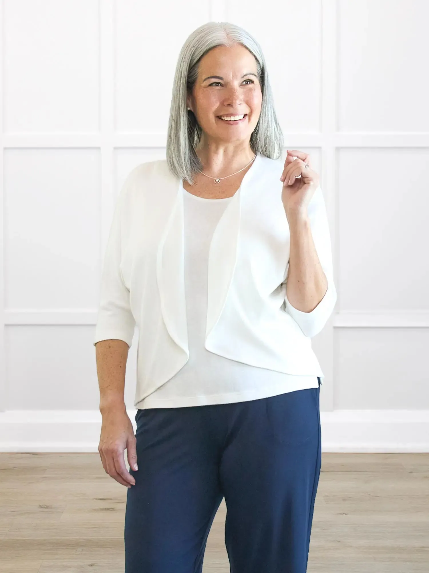 Jovi sweater knit bolero cardigan sold by Miik product image thumbnail 4