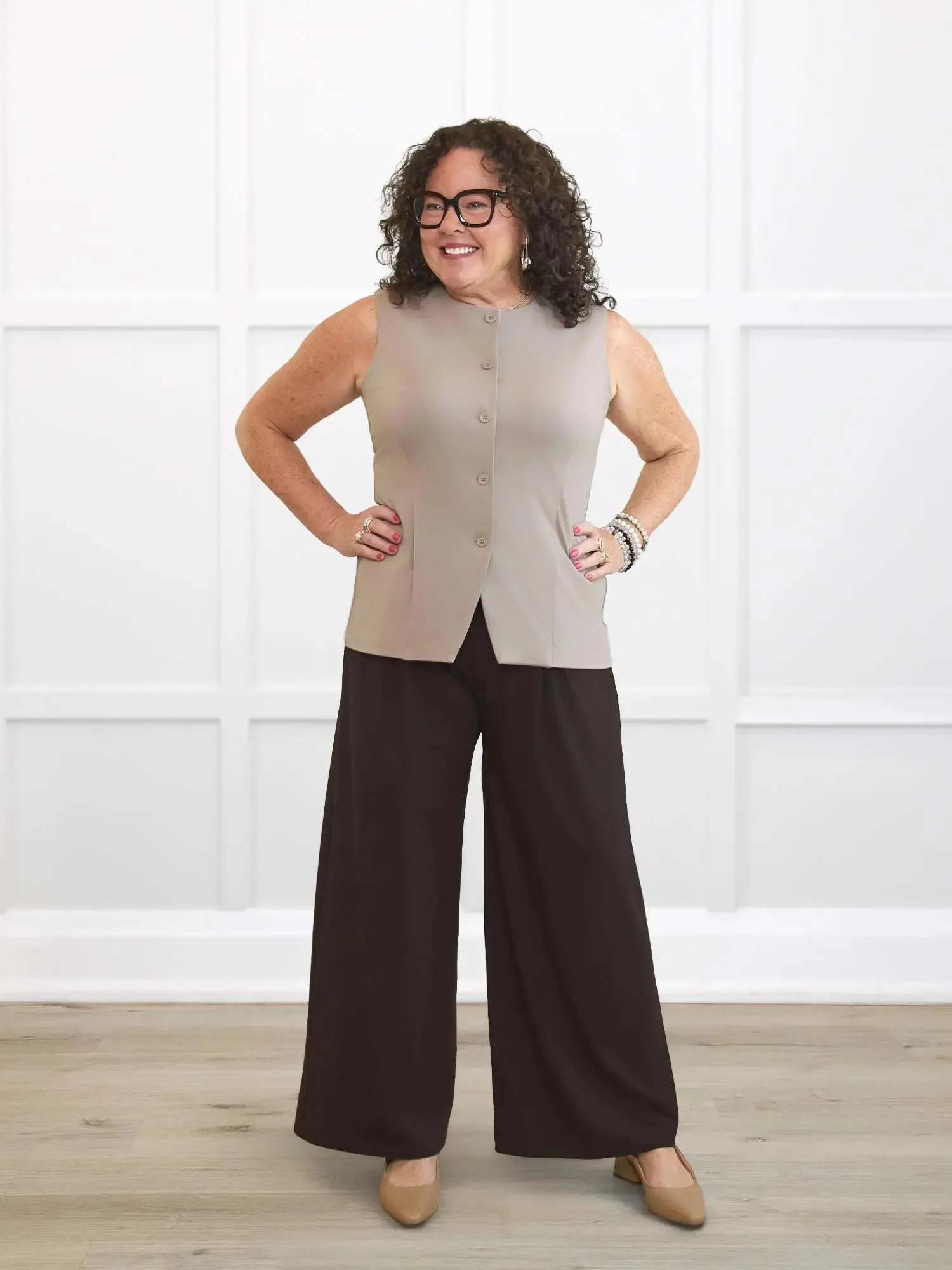 Bibi high neck tailored vest - FINAL SALE sold by Miik product image thumbnail 4