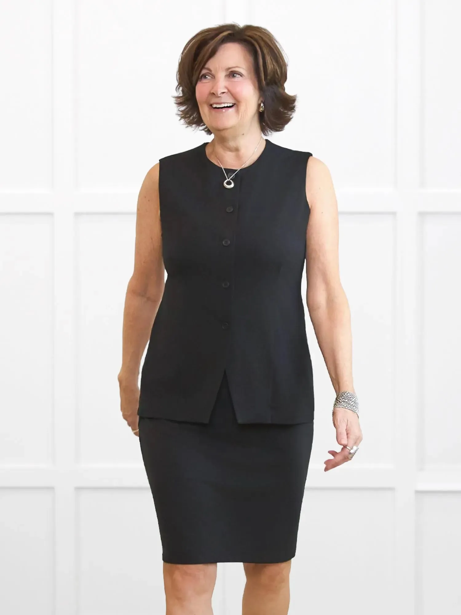Bibi high neck tailored vest - FINAL SALE sold by Miik product image thumbnail 5