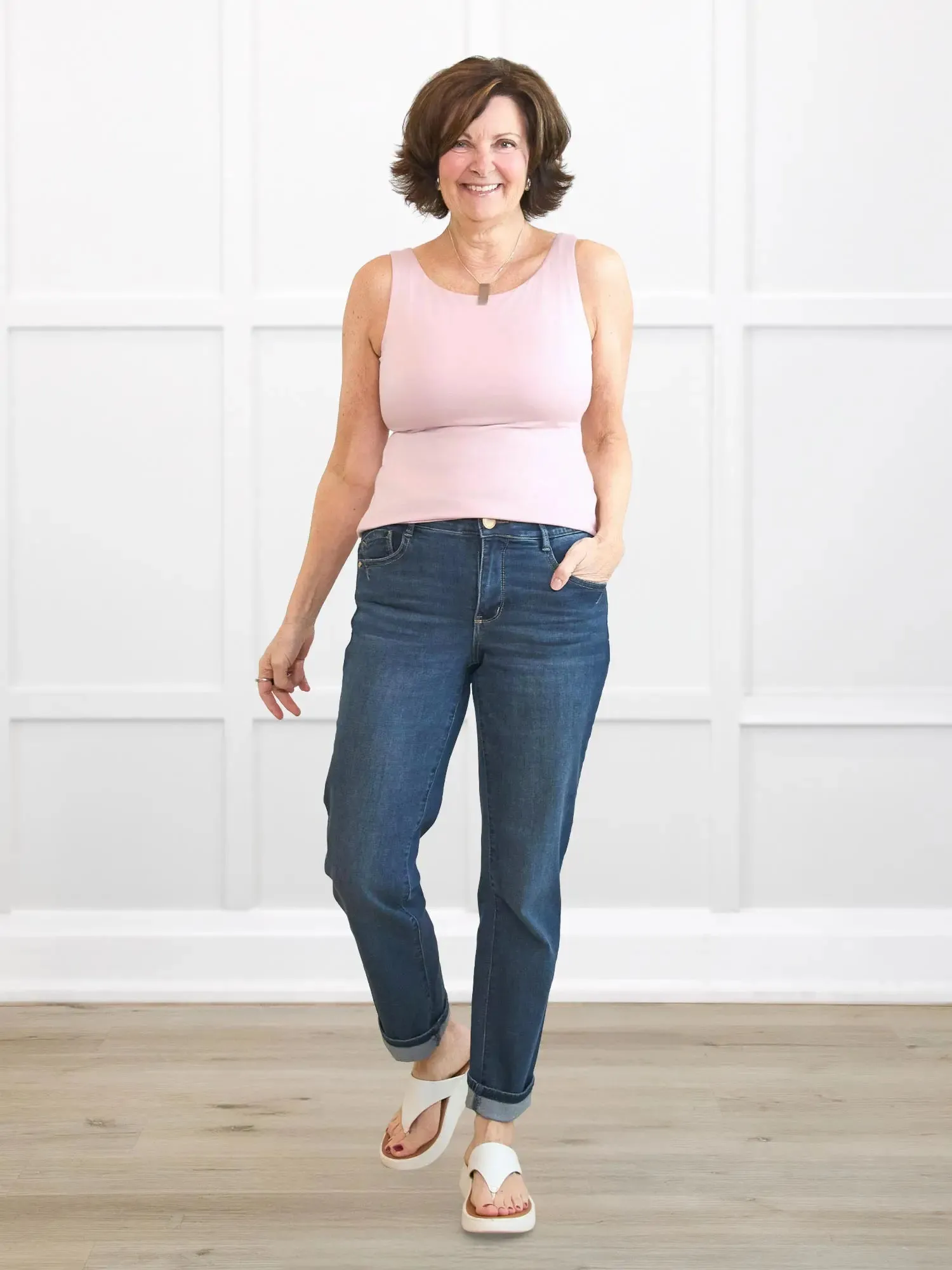 Darla boatneck shelf bra tank sold by Miik product image thumbnail 4