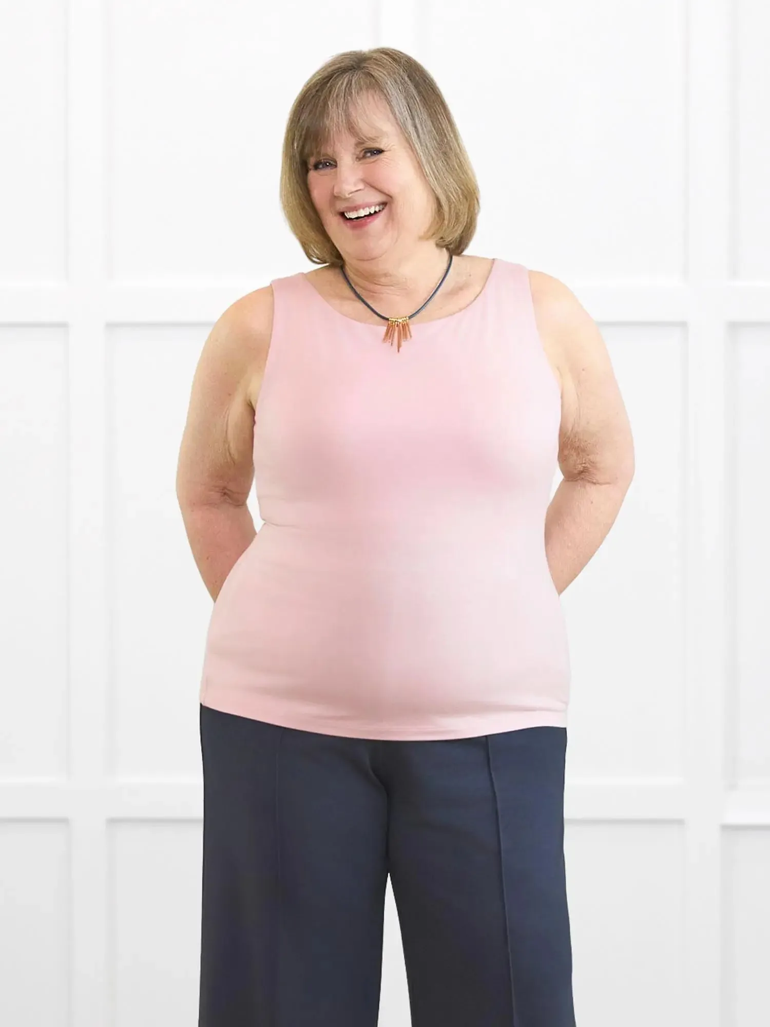 Darla boatneck shelf bra tank sold by Miik product image thumbnail 3