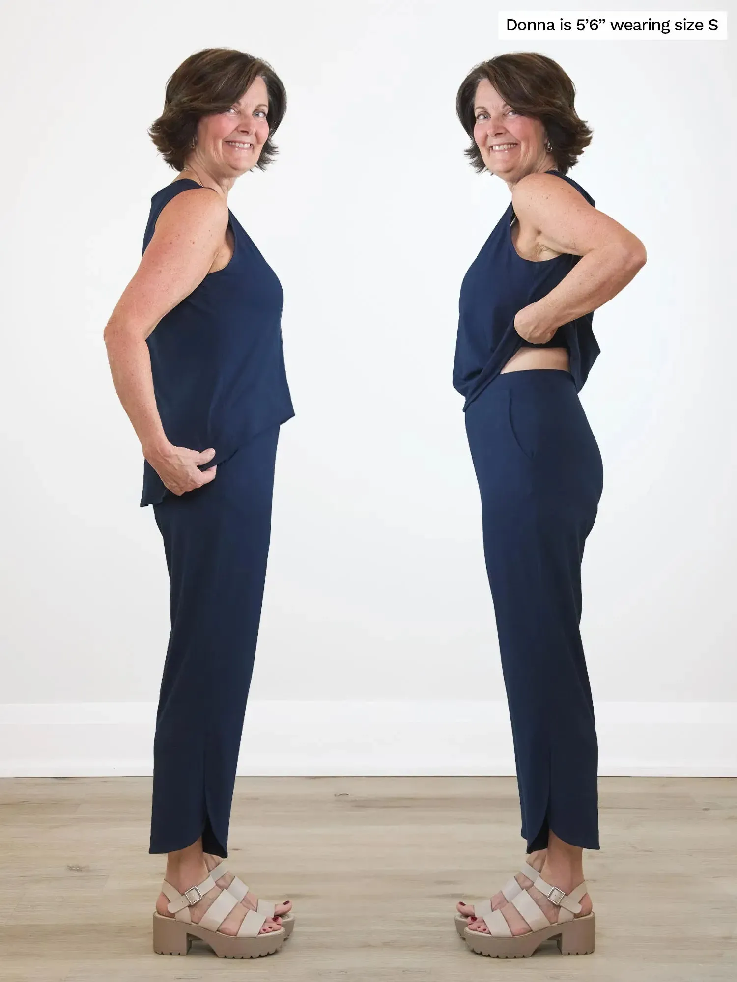 Juna open-back dressy capri jumpsuit sold by Miik product image thumbnail 4