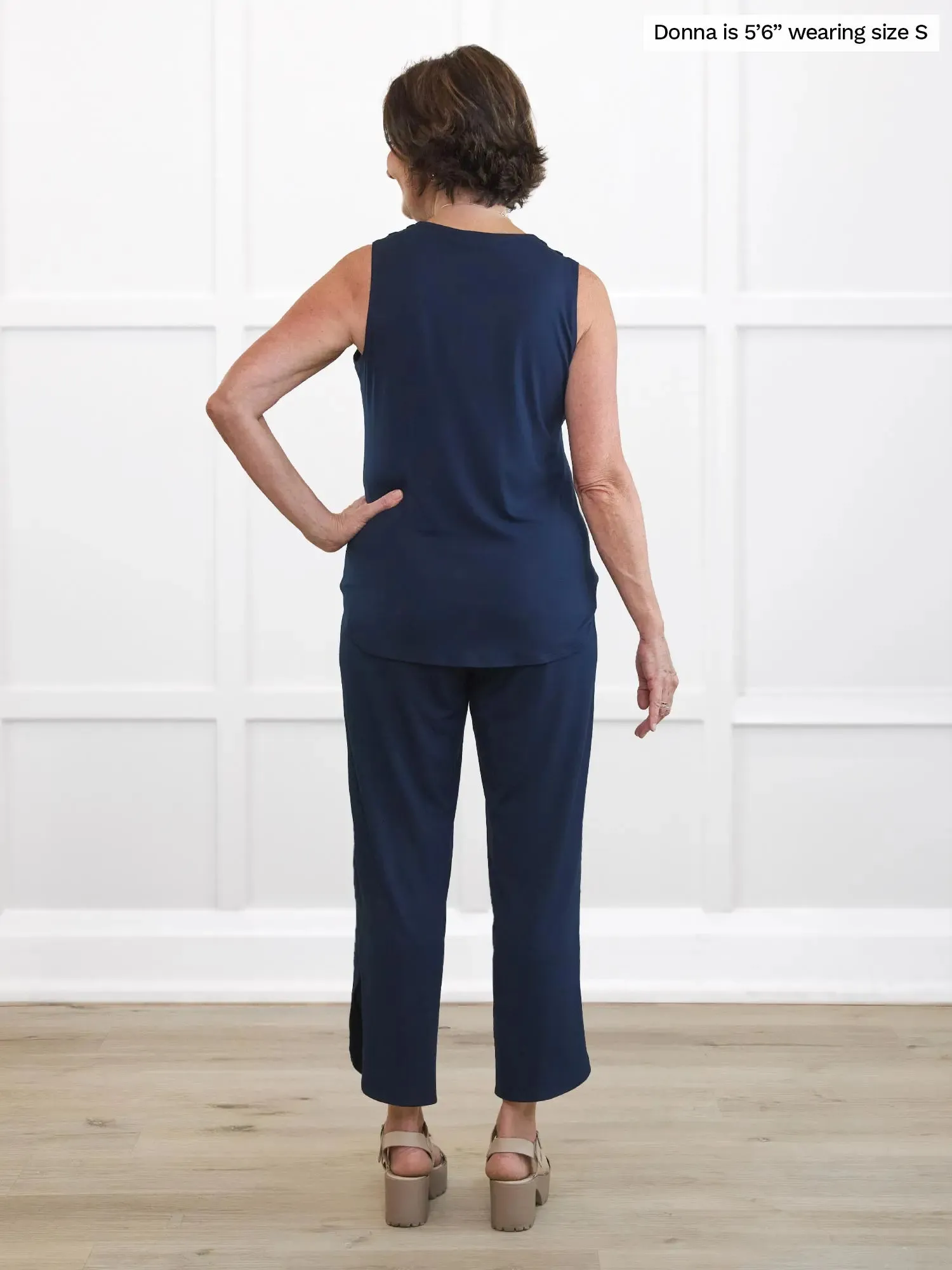 Juna open-back dressy capri jumpsuit sold by Miik product image thumbnail 5
