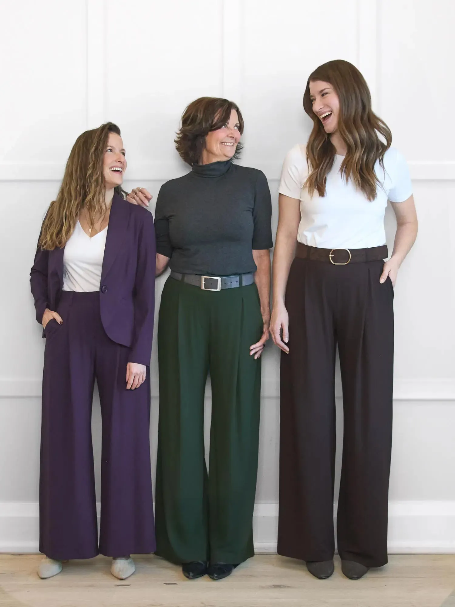 Lara high waisted wide leg pleated pant | PETITE sold by Miik product image thumbnail 2