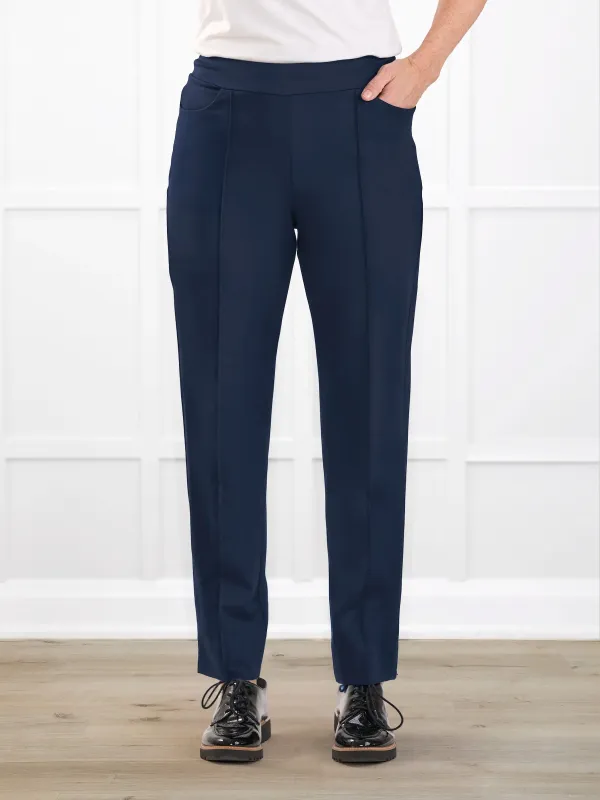Christal pull-on pintuck ankle pant | LONG made by Miik