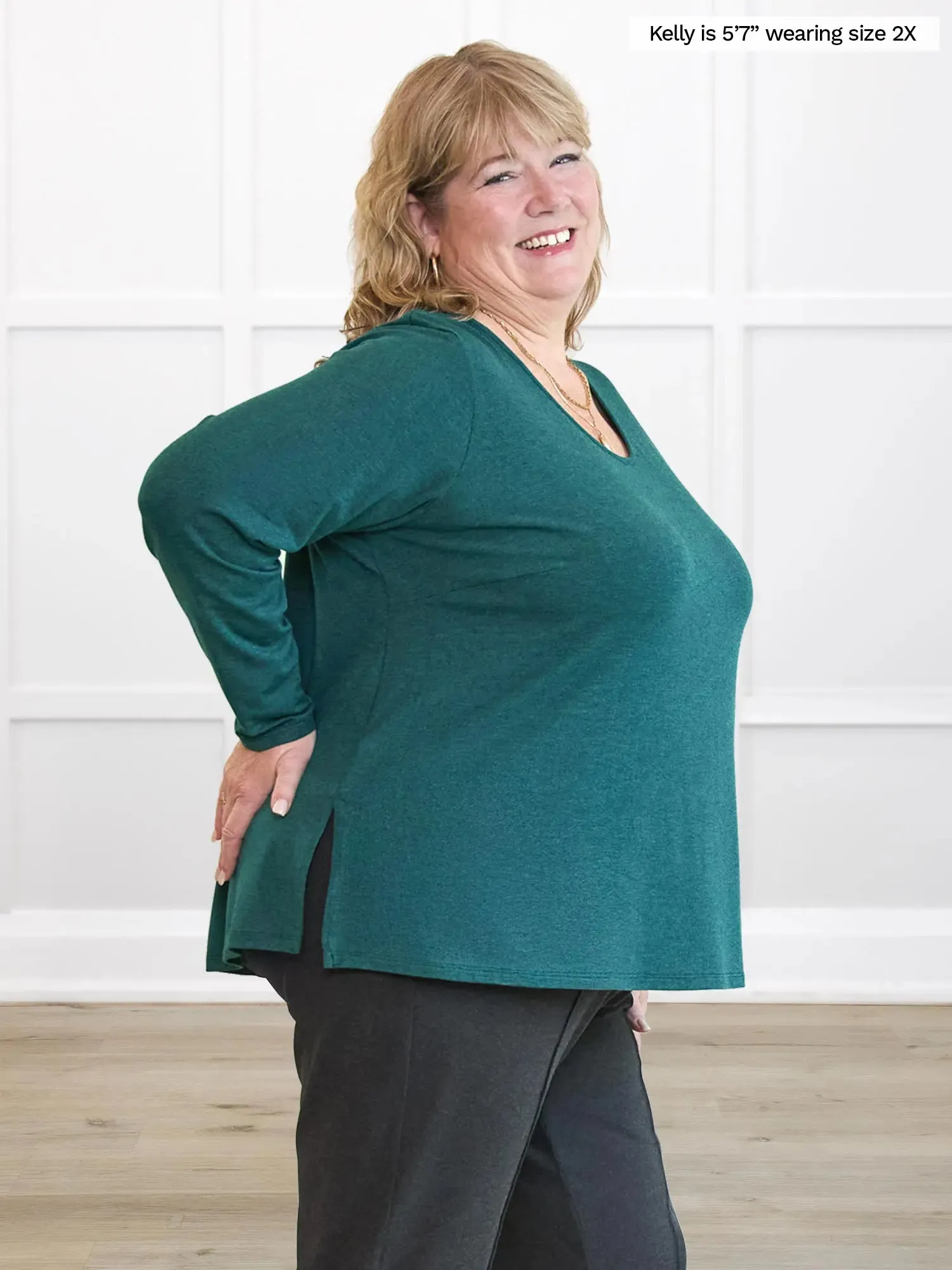 Teona long sleeve relaxed top - FINAL SALE | PLUS sold by Miik product image thumbnail 2