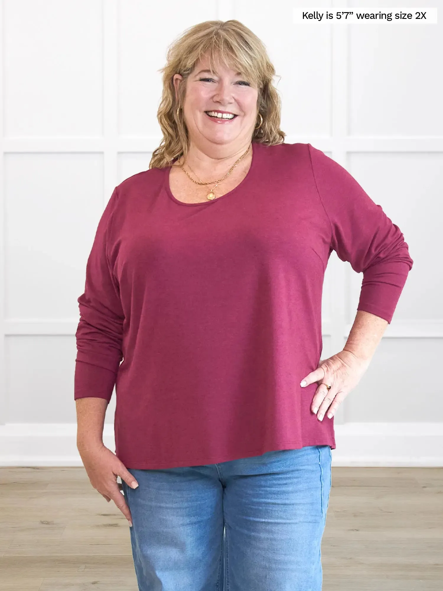 Teona long sleeve relaxed top - FINAL SALE | PLUS sold by Miik product image thumbnail 5