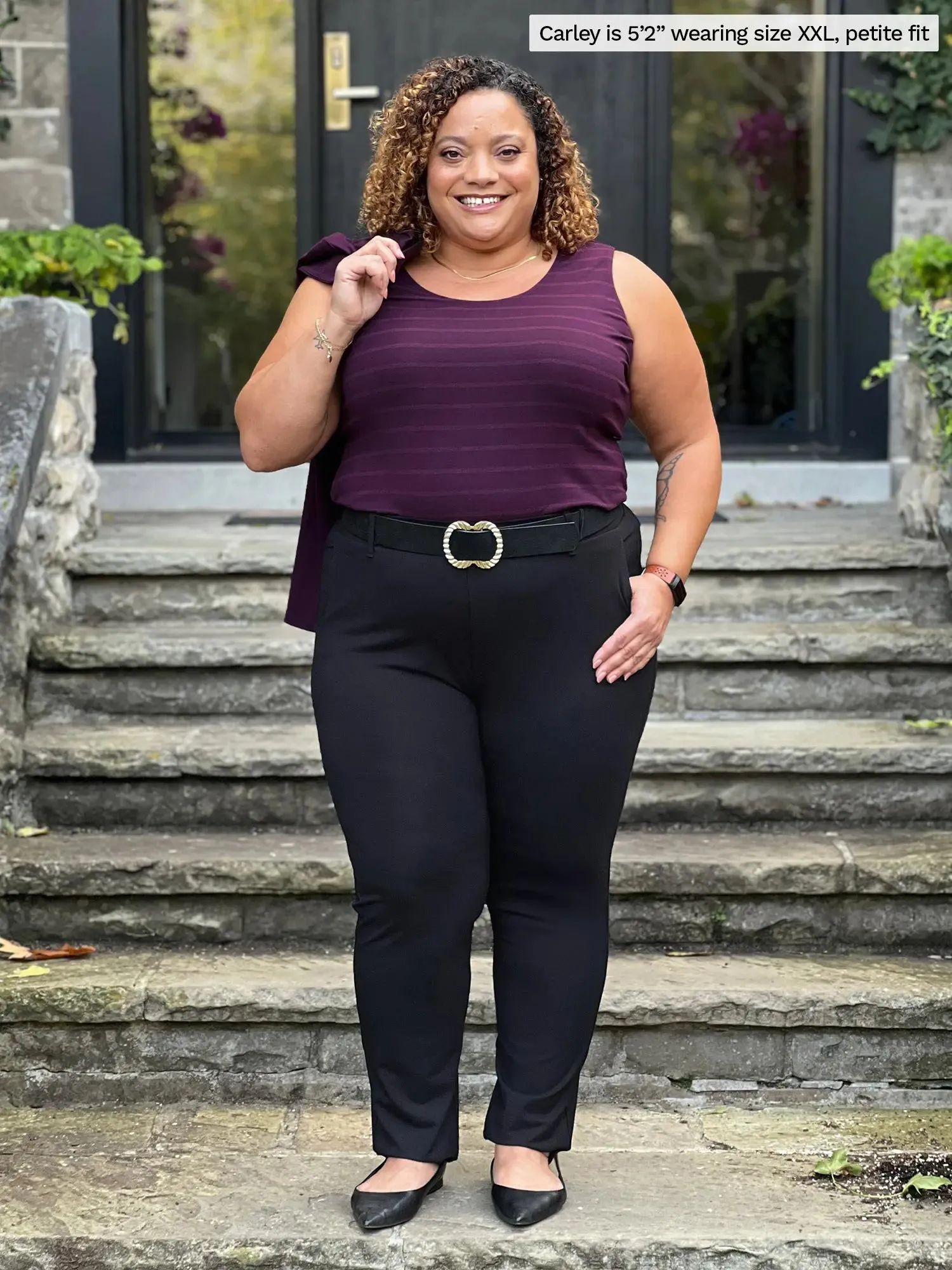 Asia mid-rise slim pant | PETITE sold by Miik product image thumbnail 3
