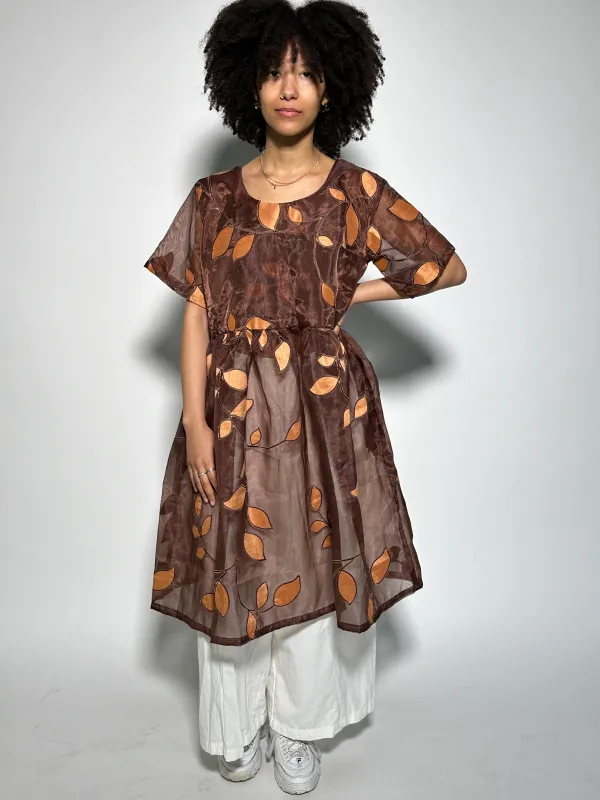 Brown Sheer Sunlight Dress L sold by Oge Ajibe