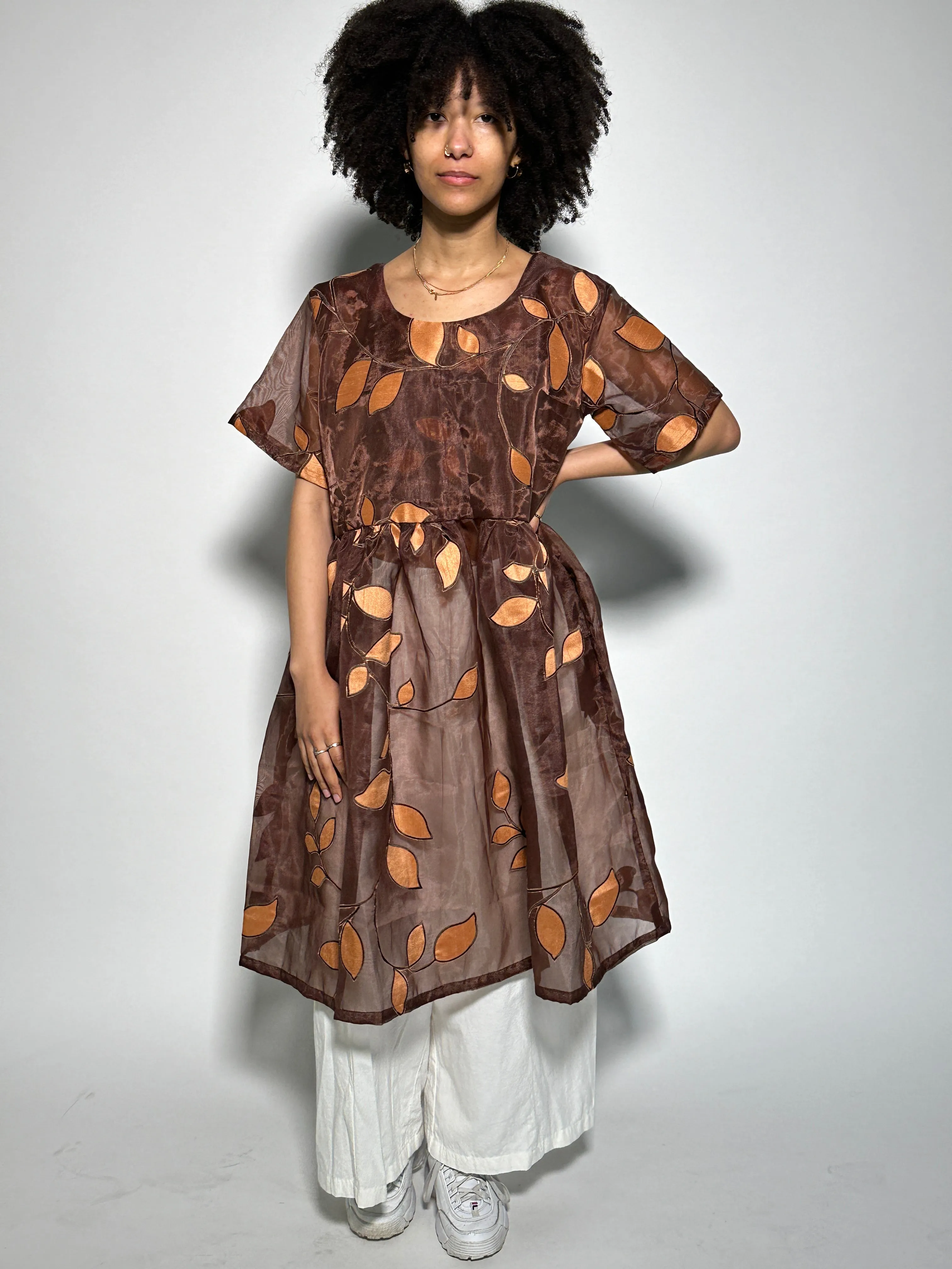 Brown Sheer Sunlight Dress L sold by Oge Ajibe