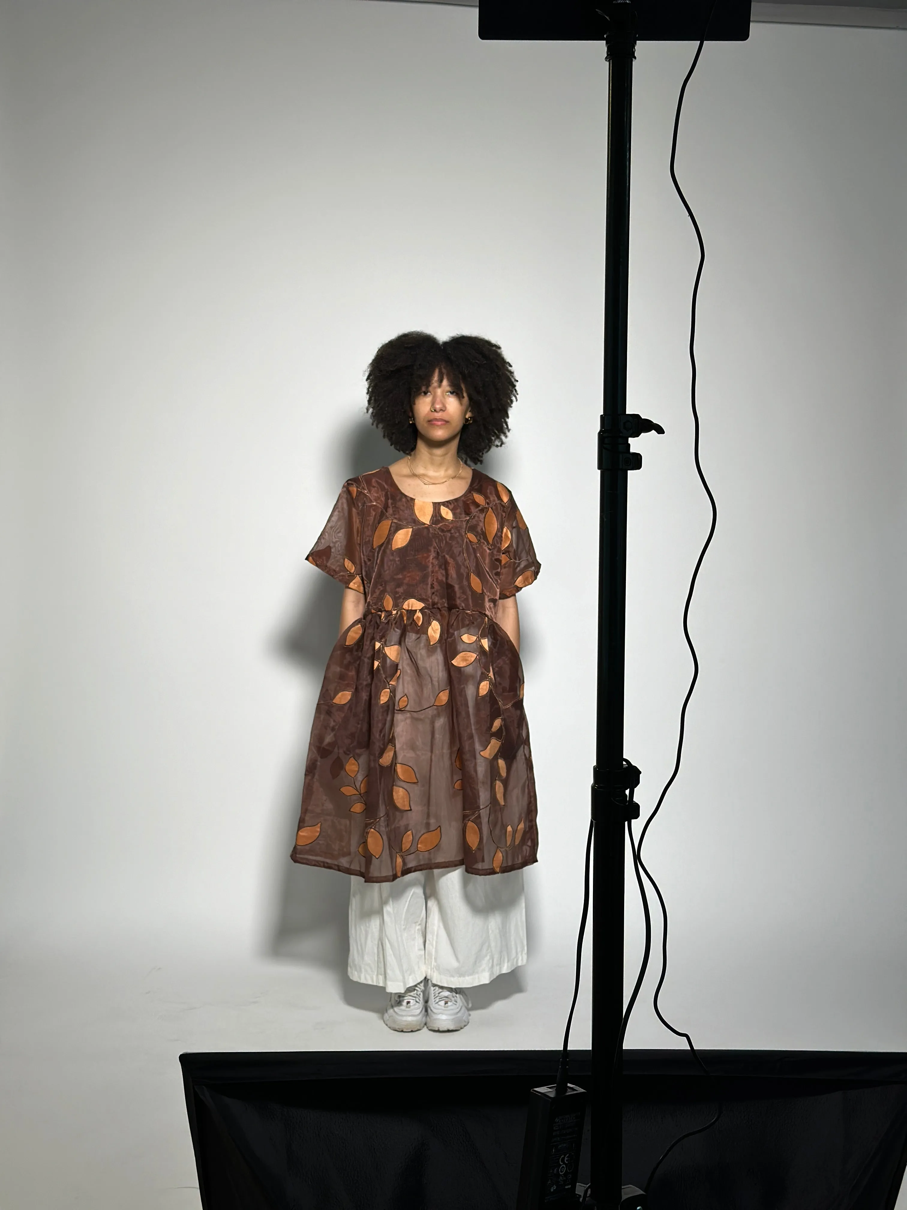 Brown Sheer Sunlight Dress L sold by Oge Ajibe product image thumbnail 2