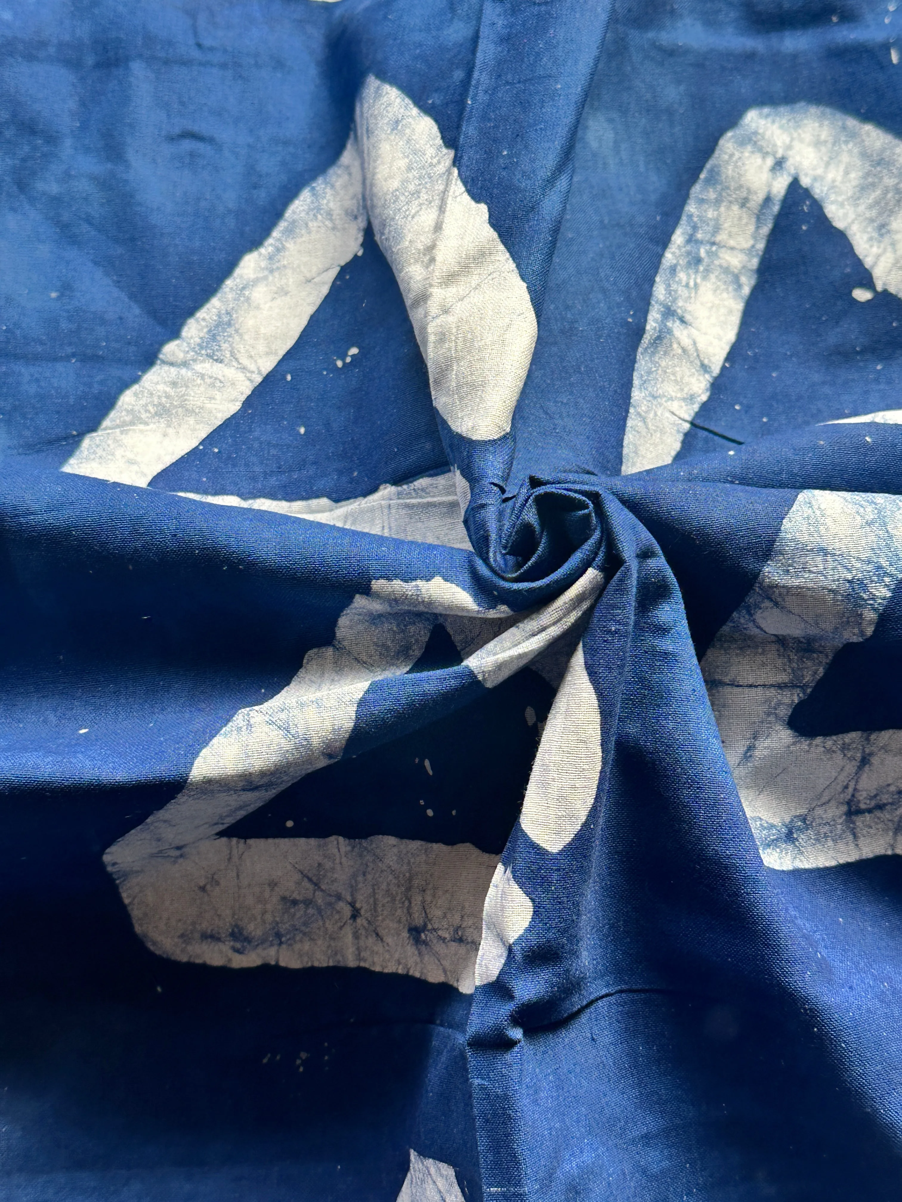 Blue Triangle Adire Fabric sold by Oge Ajibe product image thumbnail 2