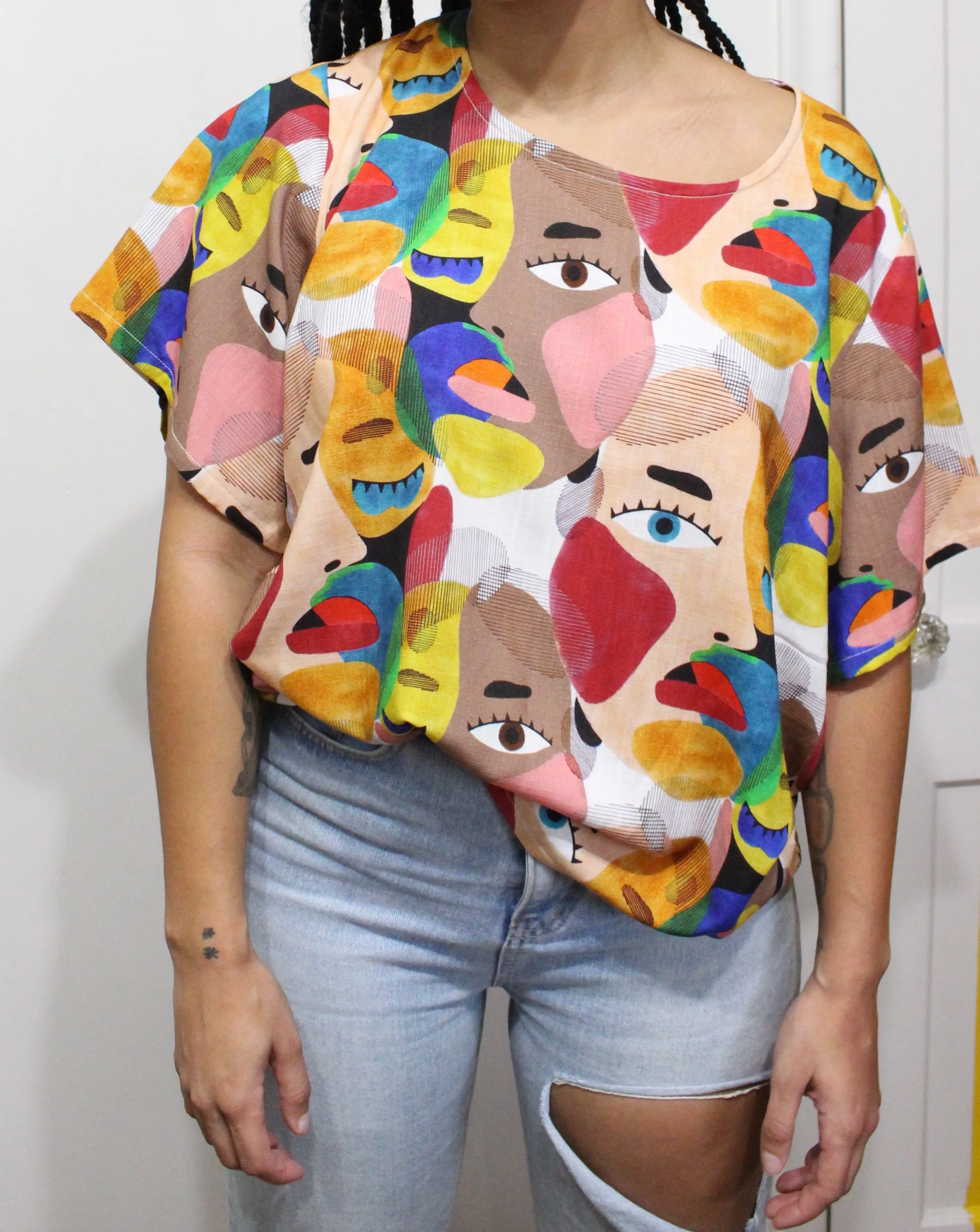 Multicoloured Face DayTop sold by Oge Ajibe product image thumbnail 3