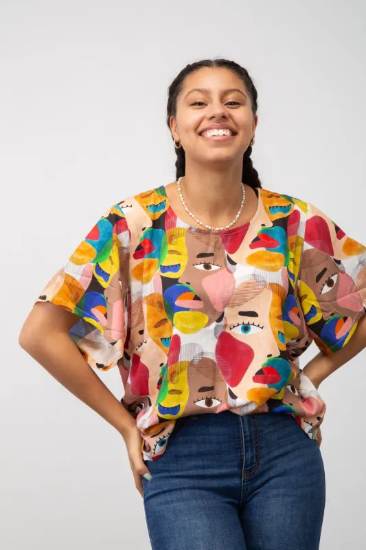 Multicoloured Face DayTop sold by Oge Ajibe