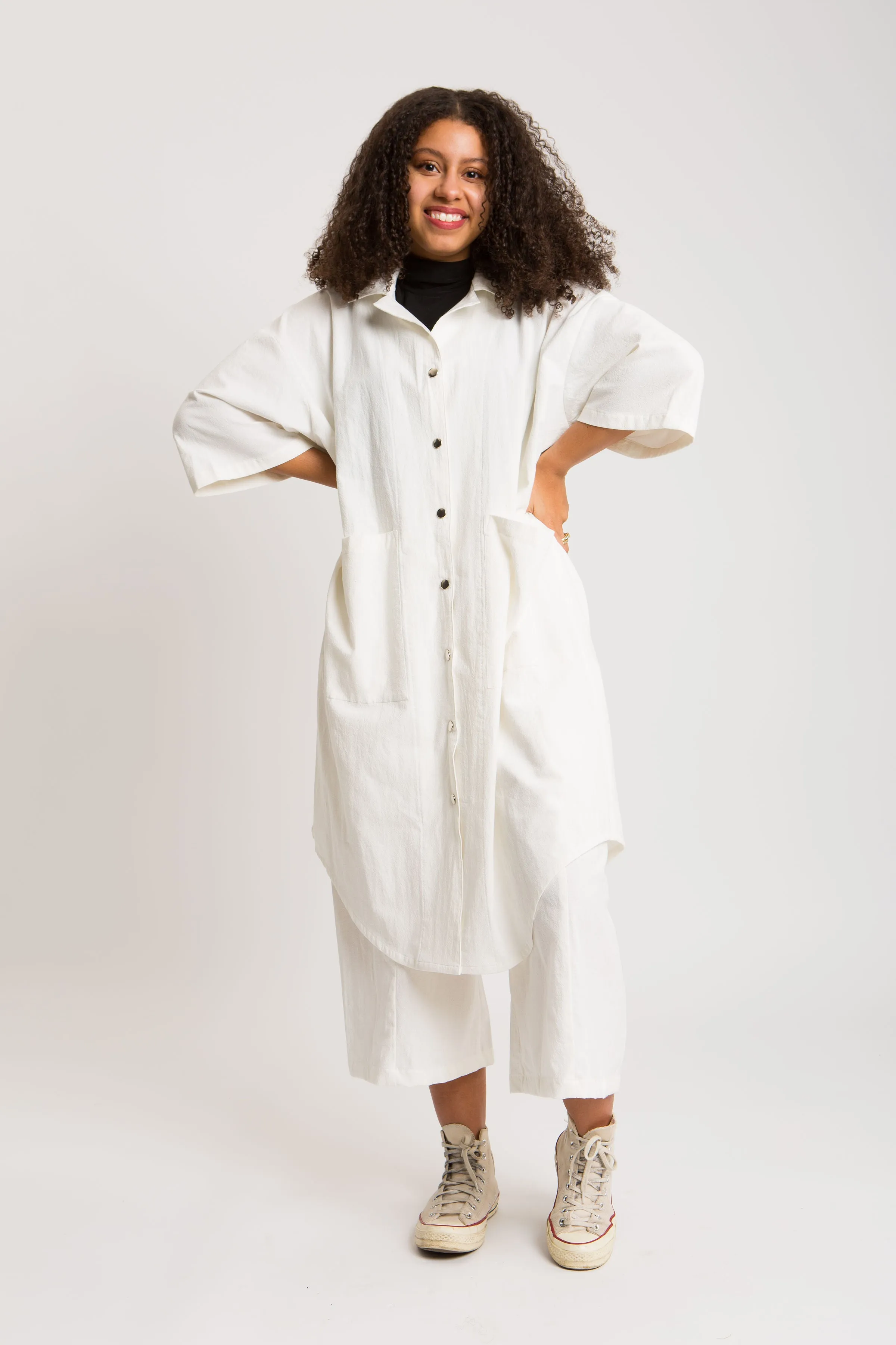 Snowy Liberty Oversized Dress sold by Oge Ajibe product image thumbnail 2