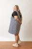 Stripe Reversible Pinafore Dress sold by Oge Ajibe