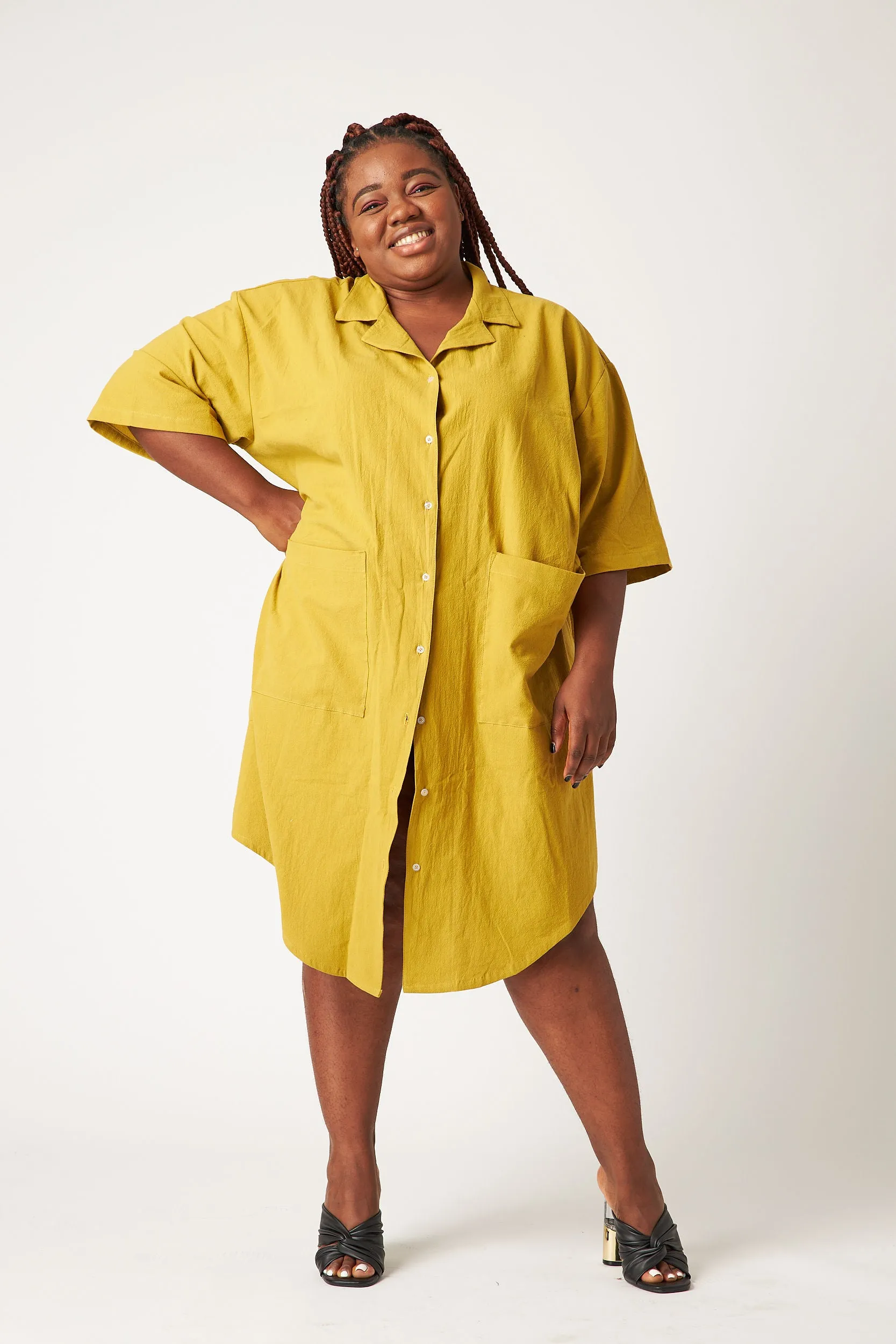 Yellow Liberty Oversized dress sold by Oge Ajibe product image thumbnail 2
