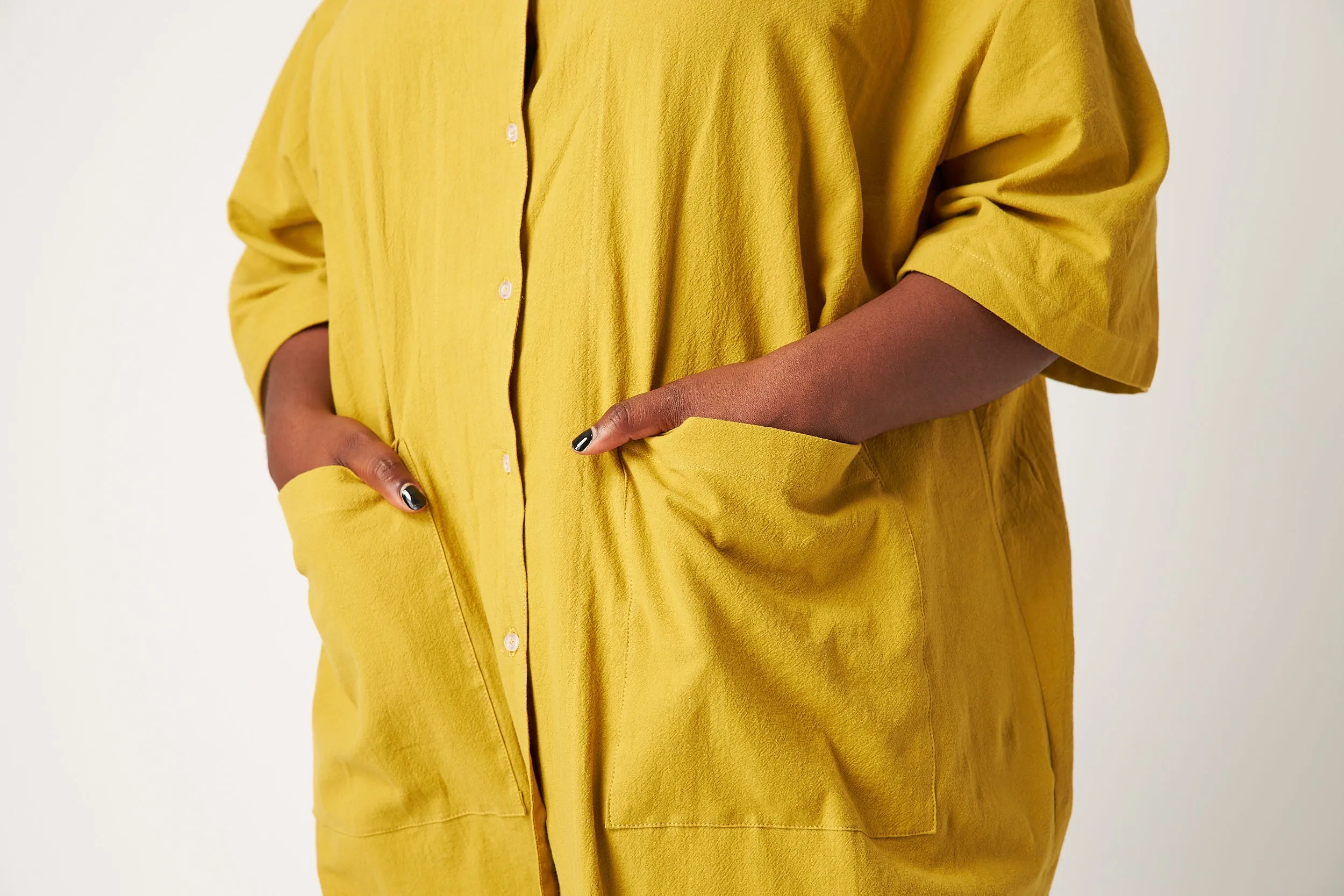 Yellow Liberty Oversized dress sold by Oge Ajibe product image thumbnail 3