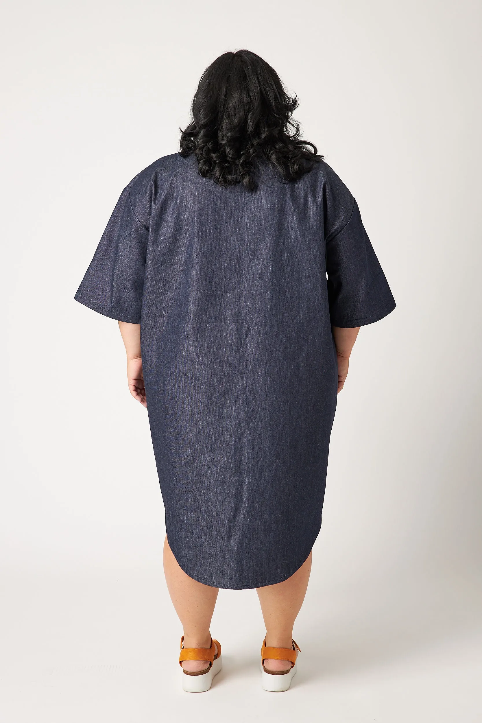 Dark Oversized Denim Dress (Pre Order) sold by Oge Ajibe product image thumbnail 5